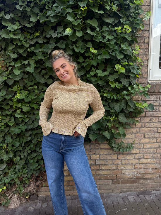 Harper & Yve Longsleeve Veerle Check Lemonade