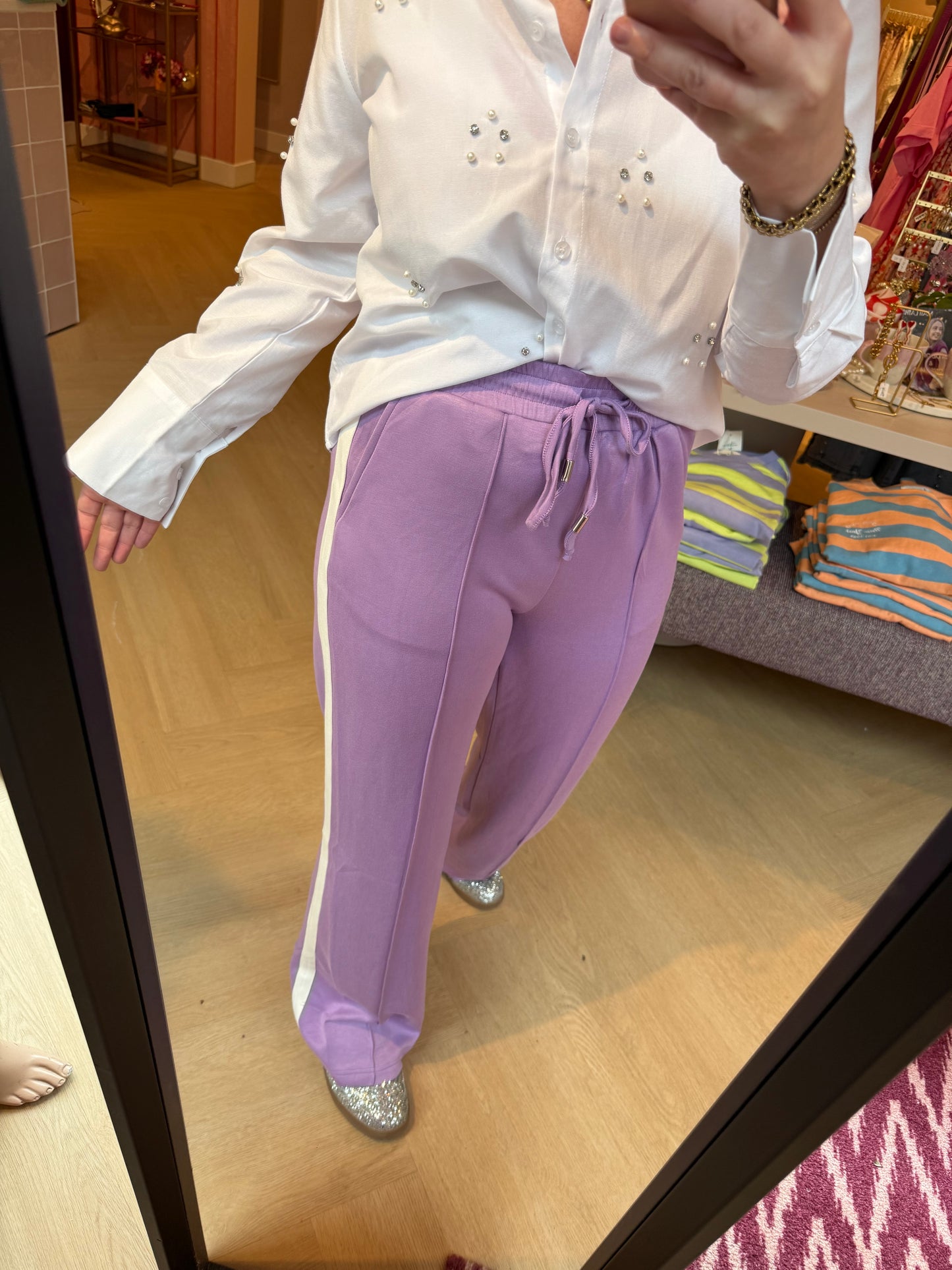 Pants Haily Purple Stripe