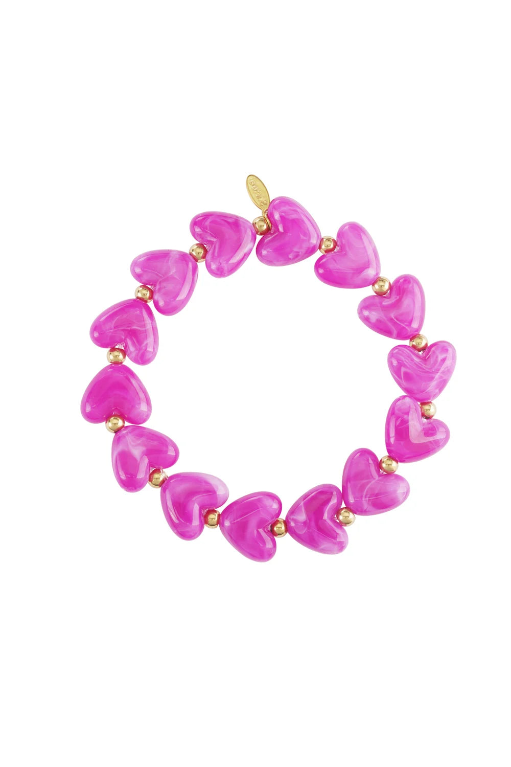 Armband Hart Fuchsia