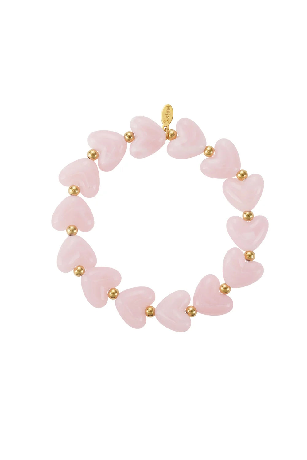 Armband Hart Licht Roze