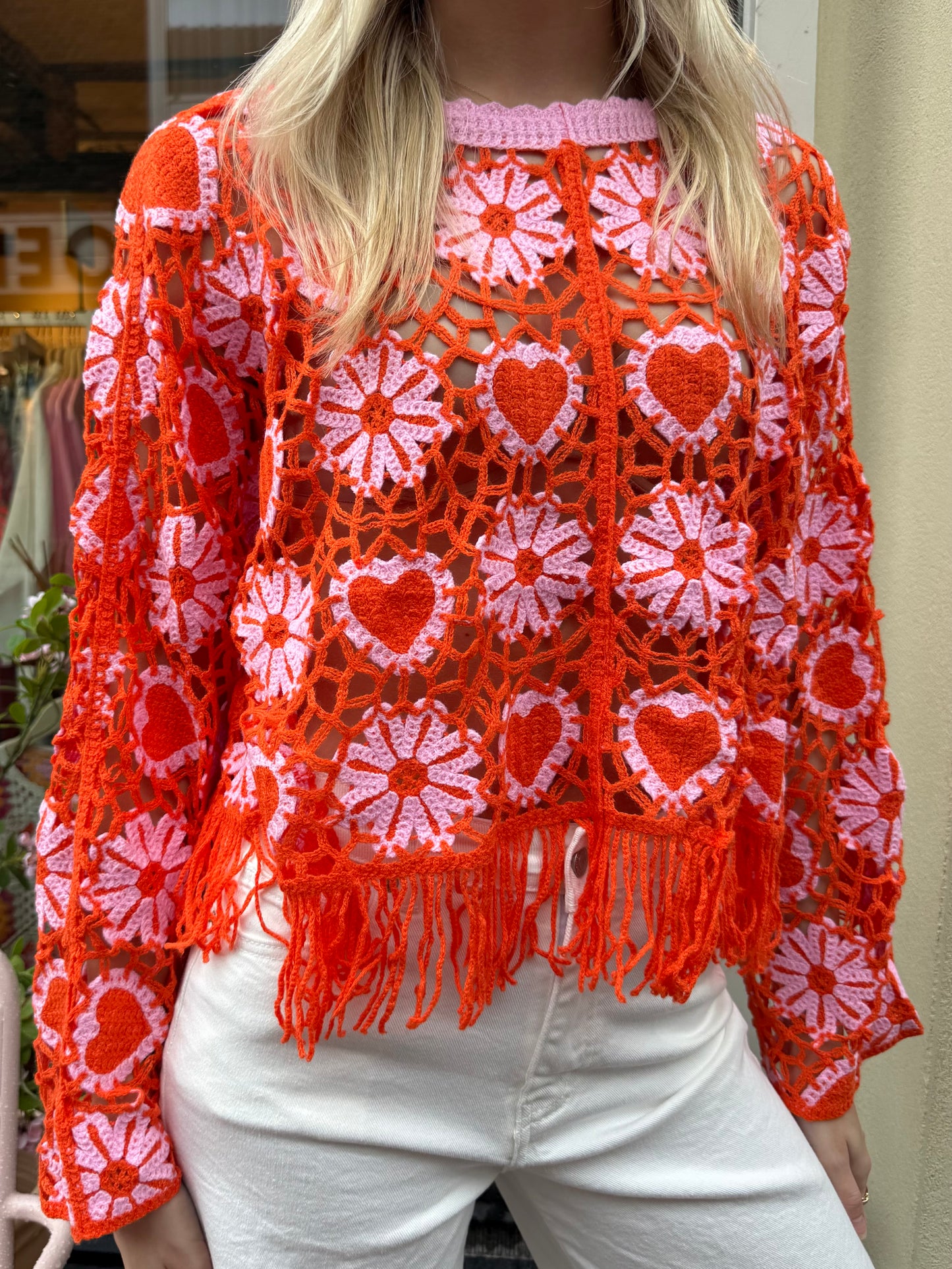 Top Donna Oranje Roze