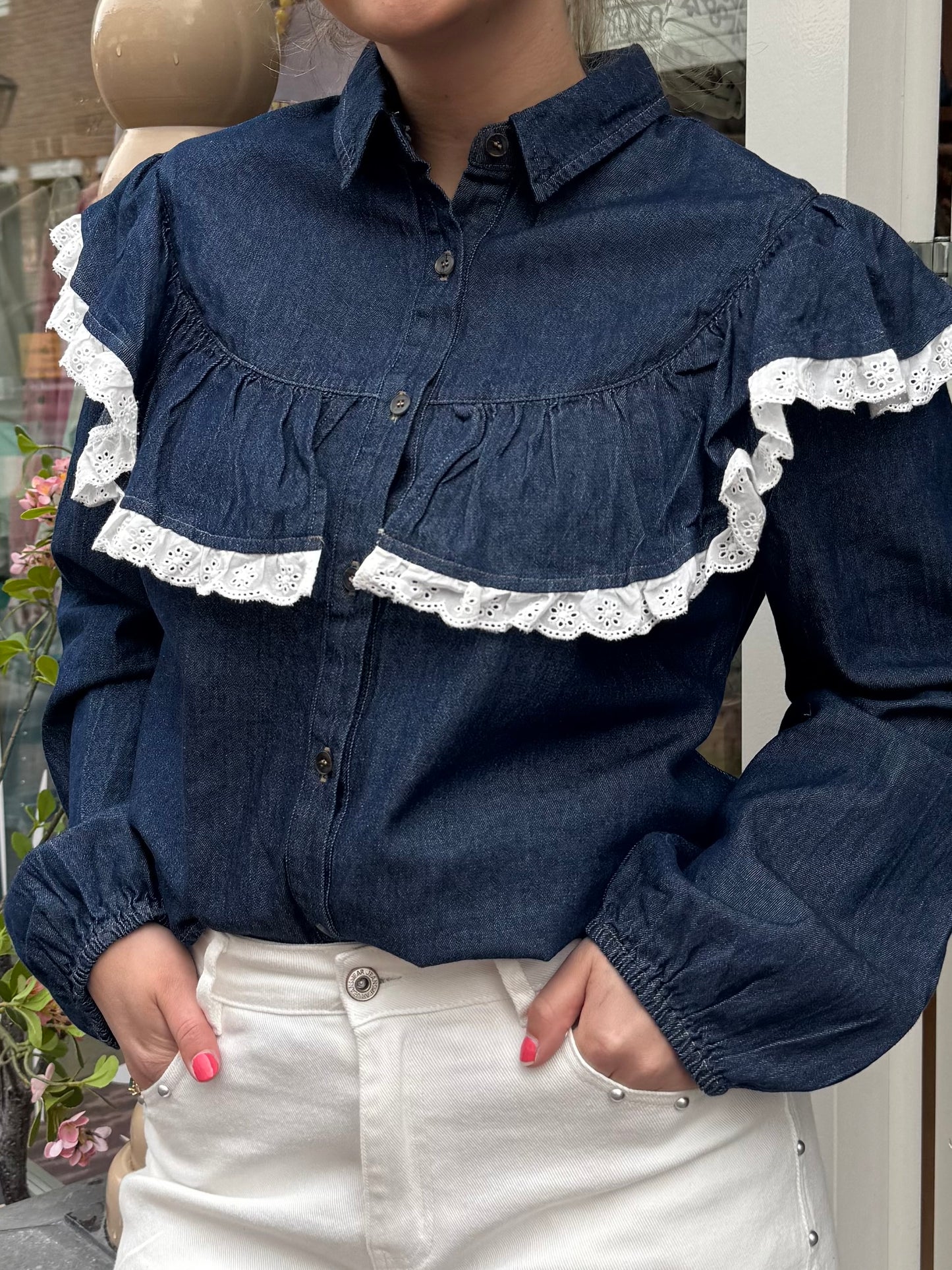 Blouse Soof Denim Kant