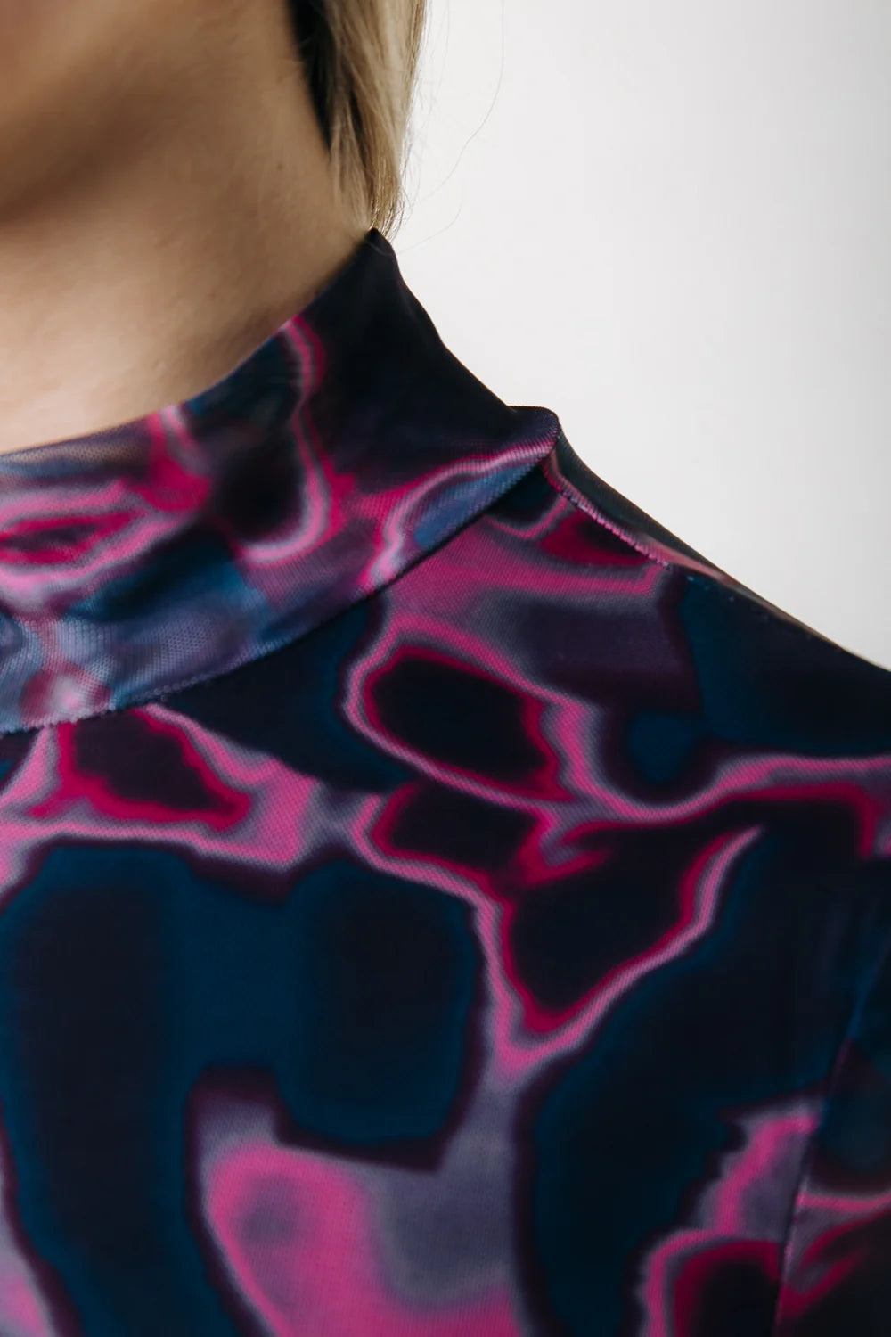 Colourful Rebel Neyo Swirl Mesh Top Multicolor