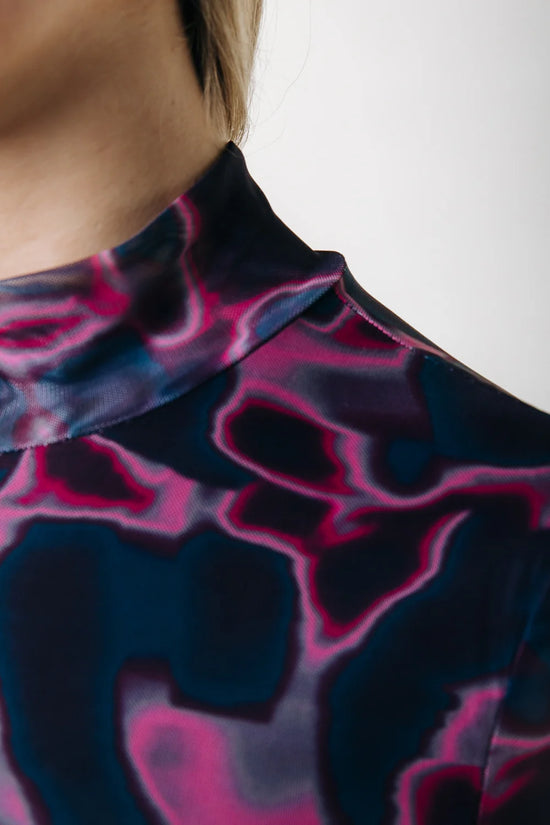 Colourful Rebel Neyo Swirl Mesh Top Multicolor