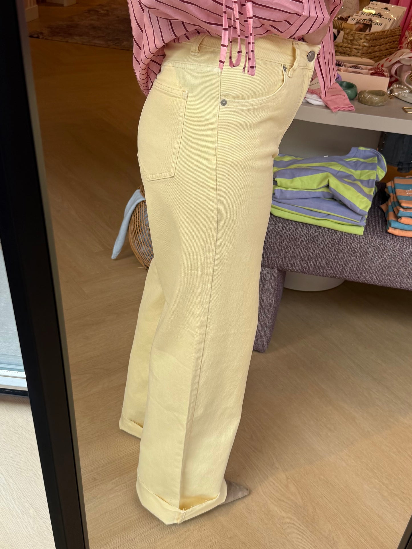 Jeans Lisa Geel Extra Long