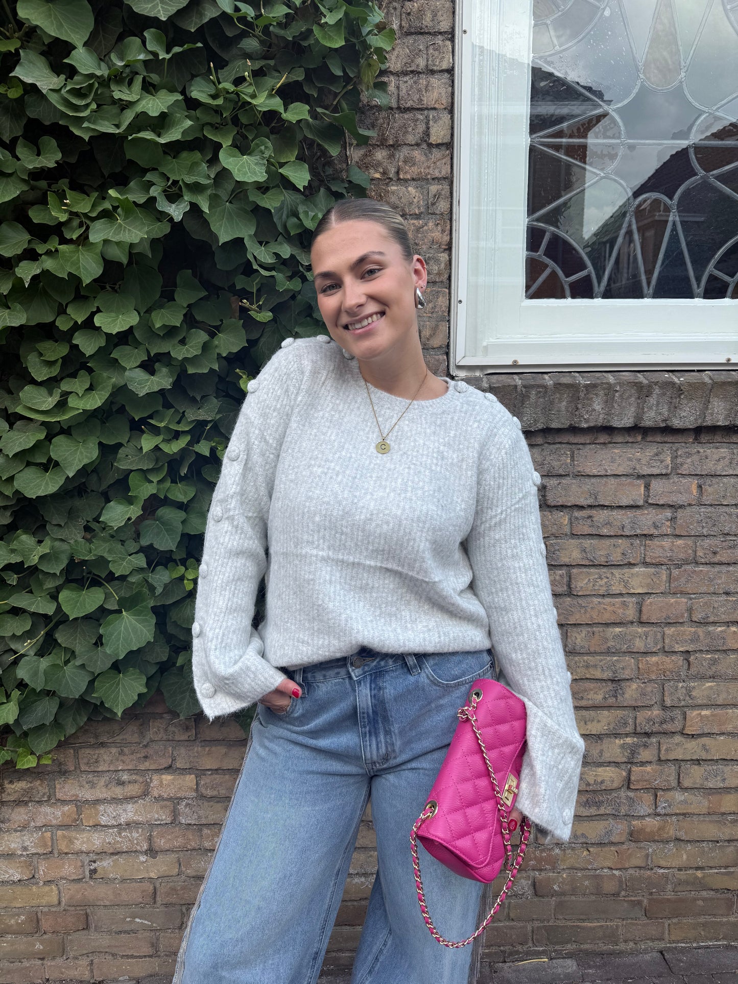 Trui Chrissy Licht Grijs