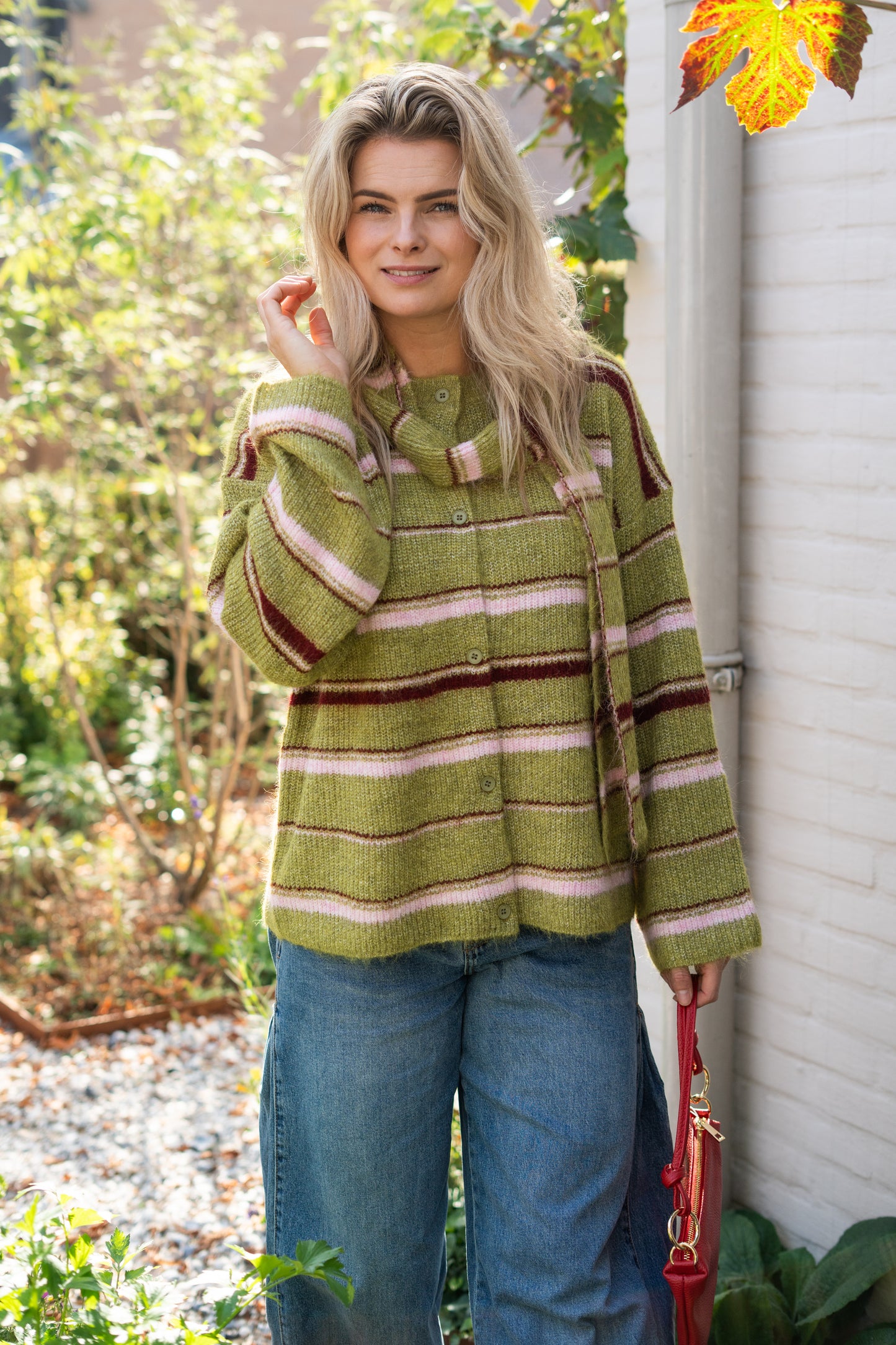 Vest Maartje Groen Bordeaux