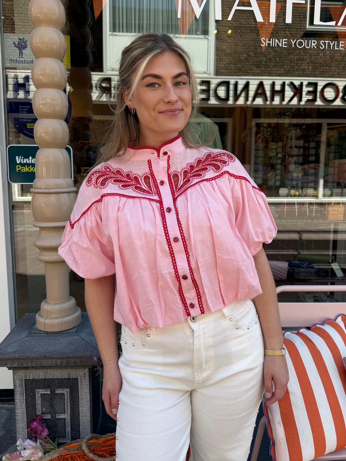 Blouse Maan Rood Roze