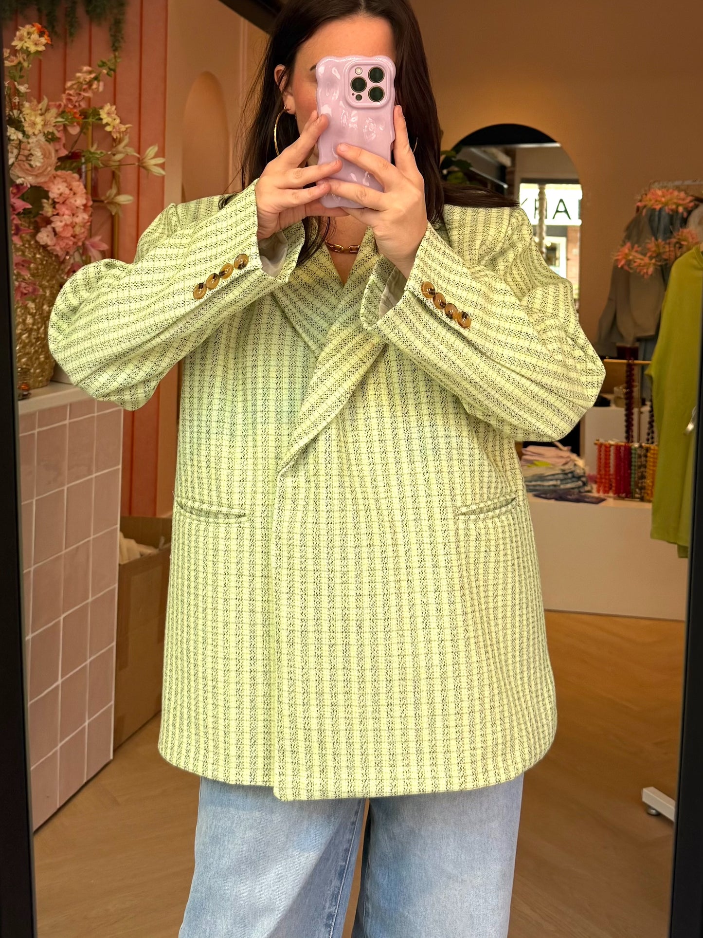 Groene Blazer Marlon