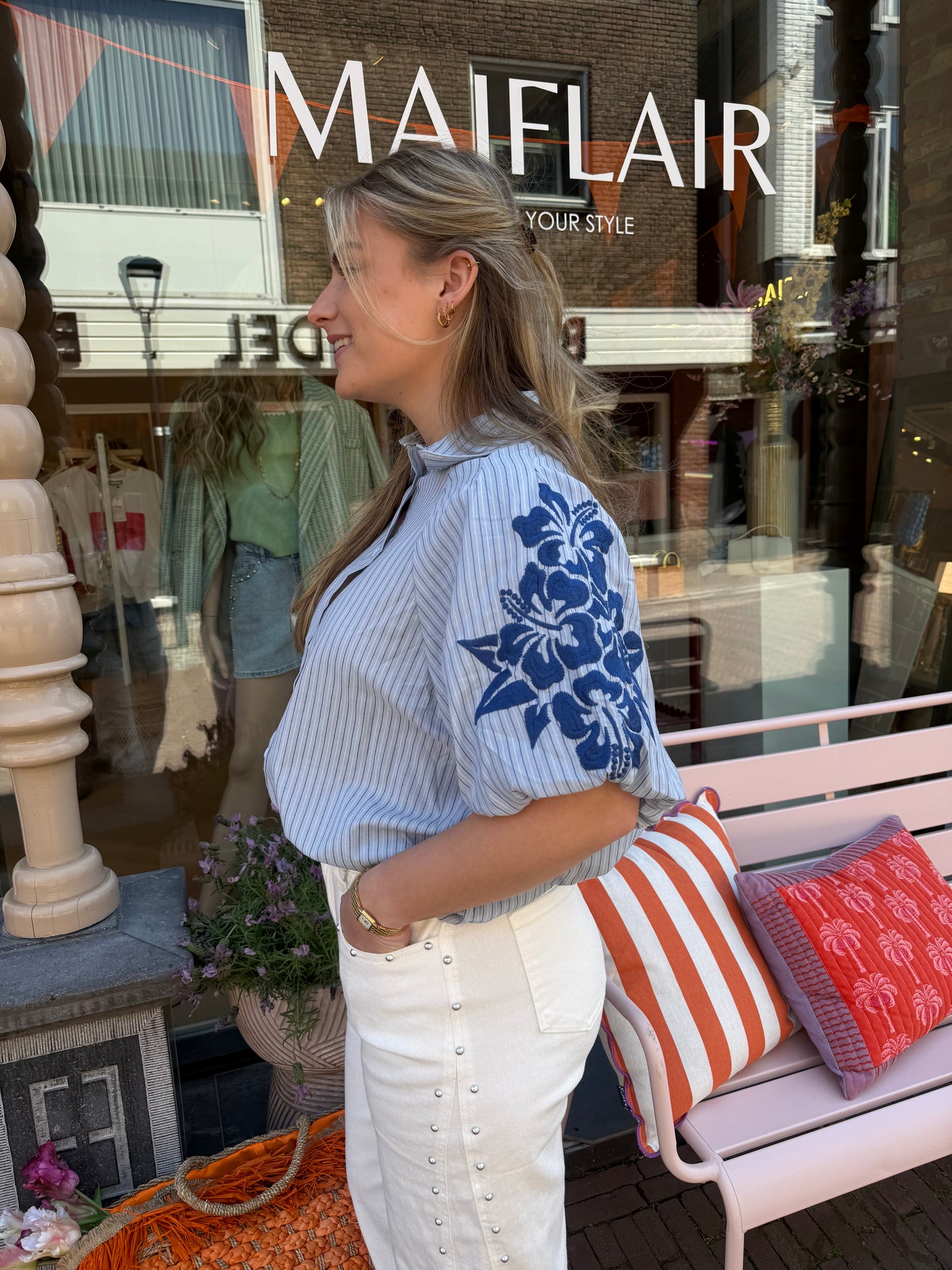 Blouse Tanja Blauw