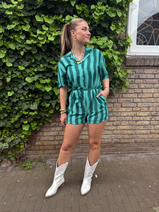 Colourful Rebel Tru Striped Playsuit