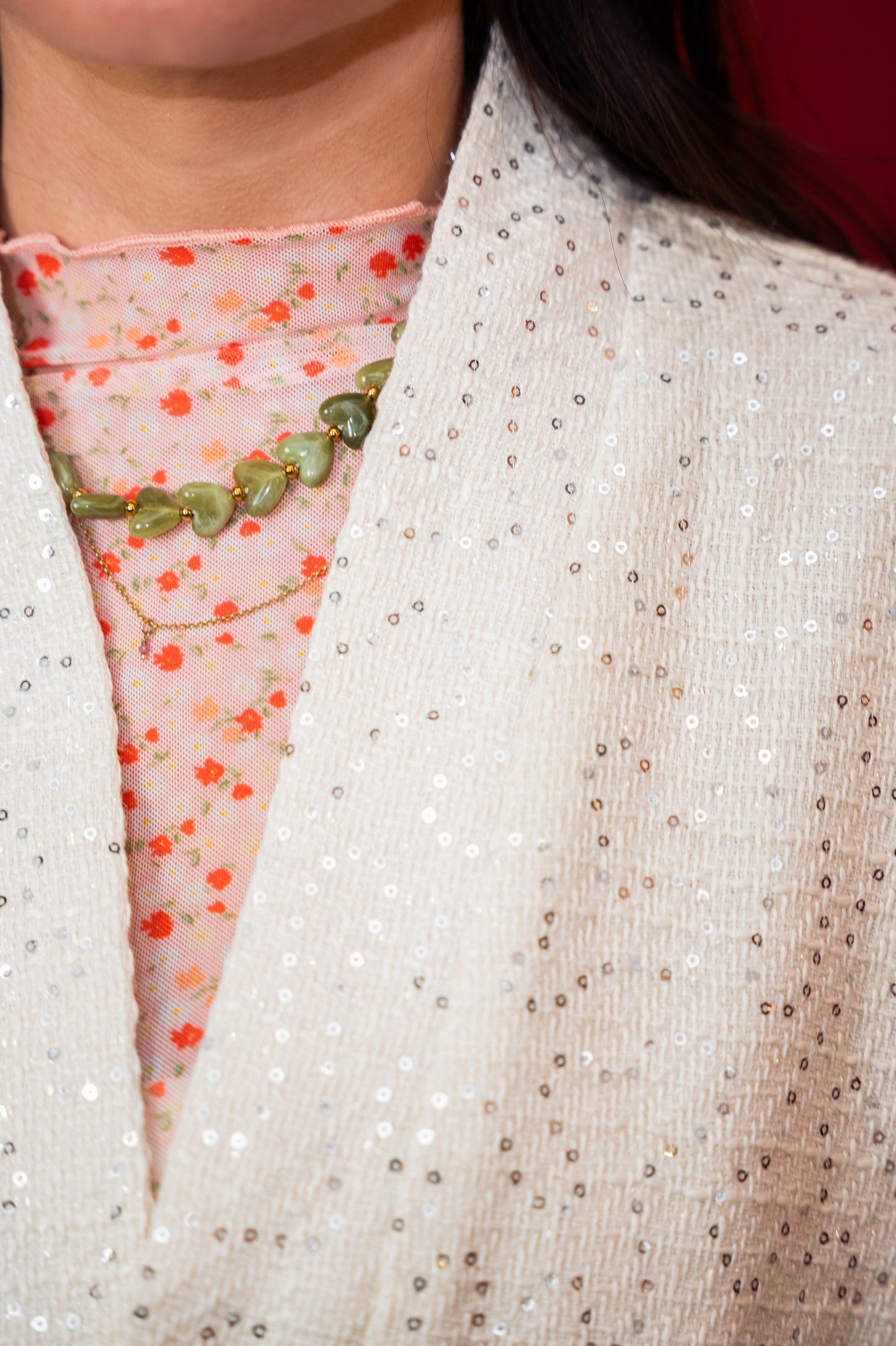 Jacket Ashley Off White Paillet