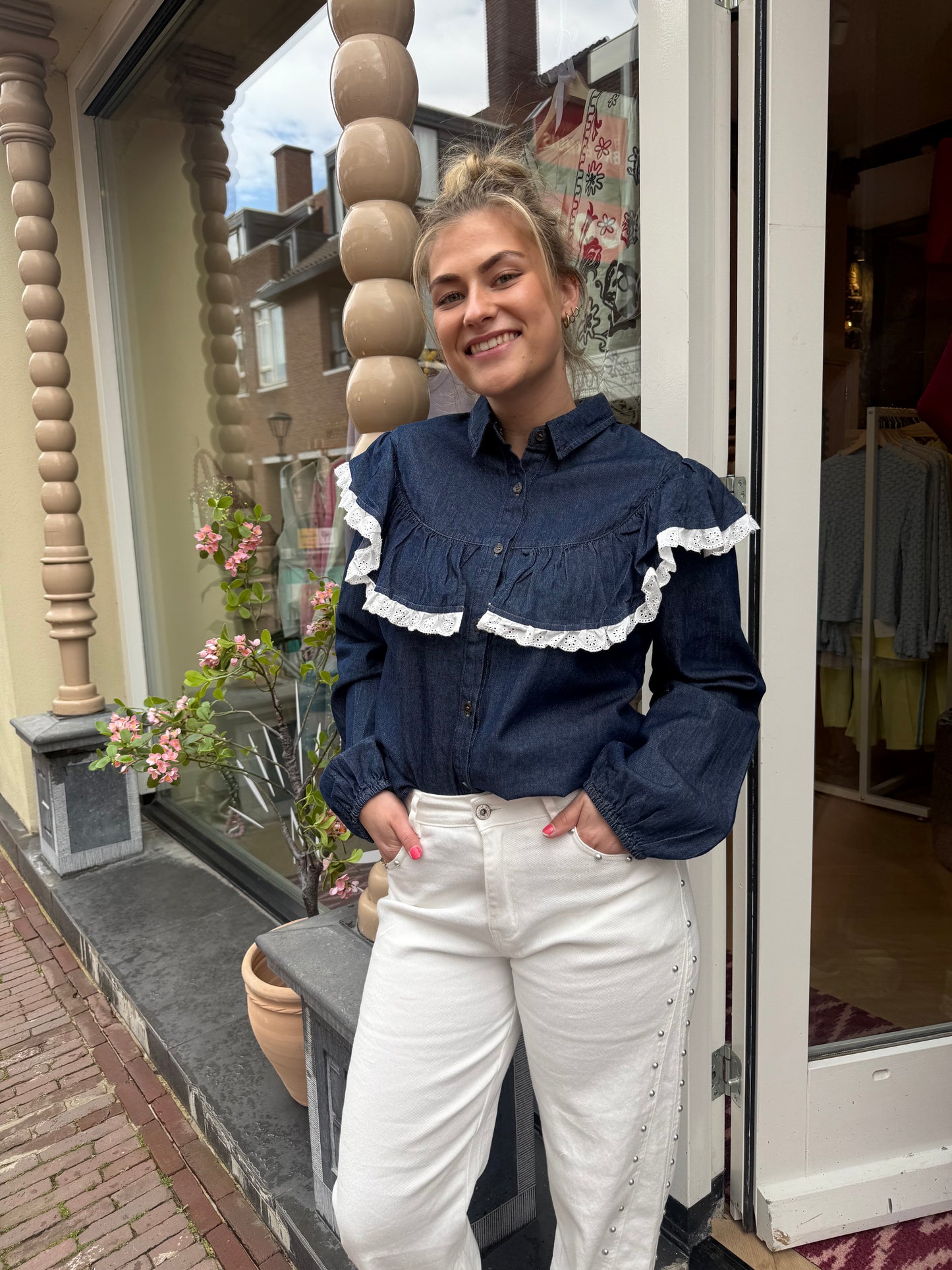 Blouse Soof Denim Kant