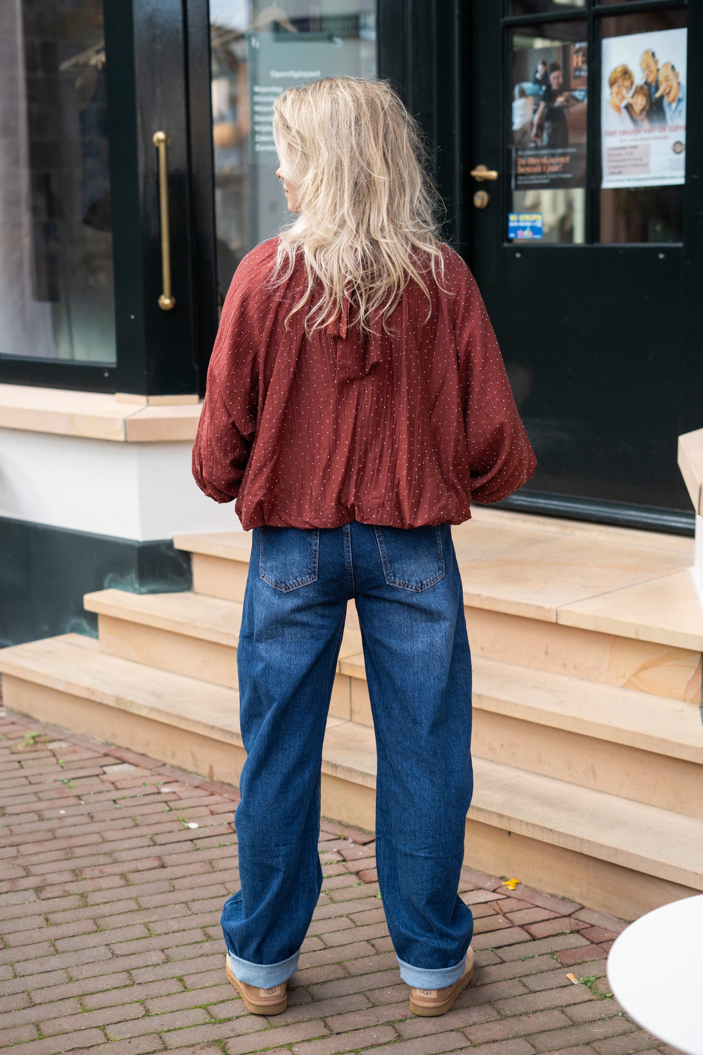Jeans Moon Barrel Extra Long Dark Blue