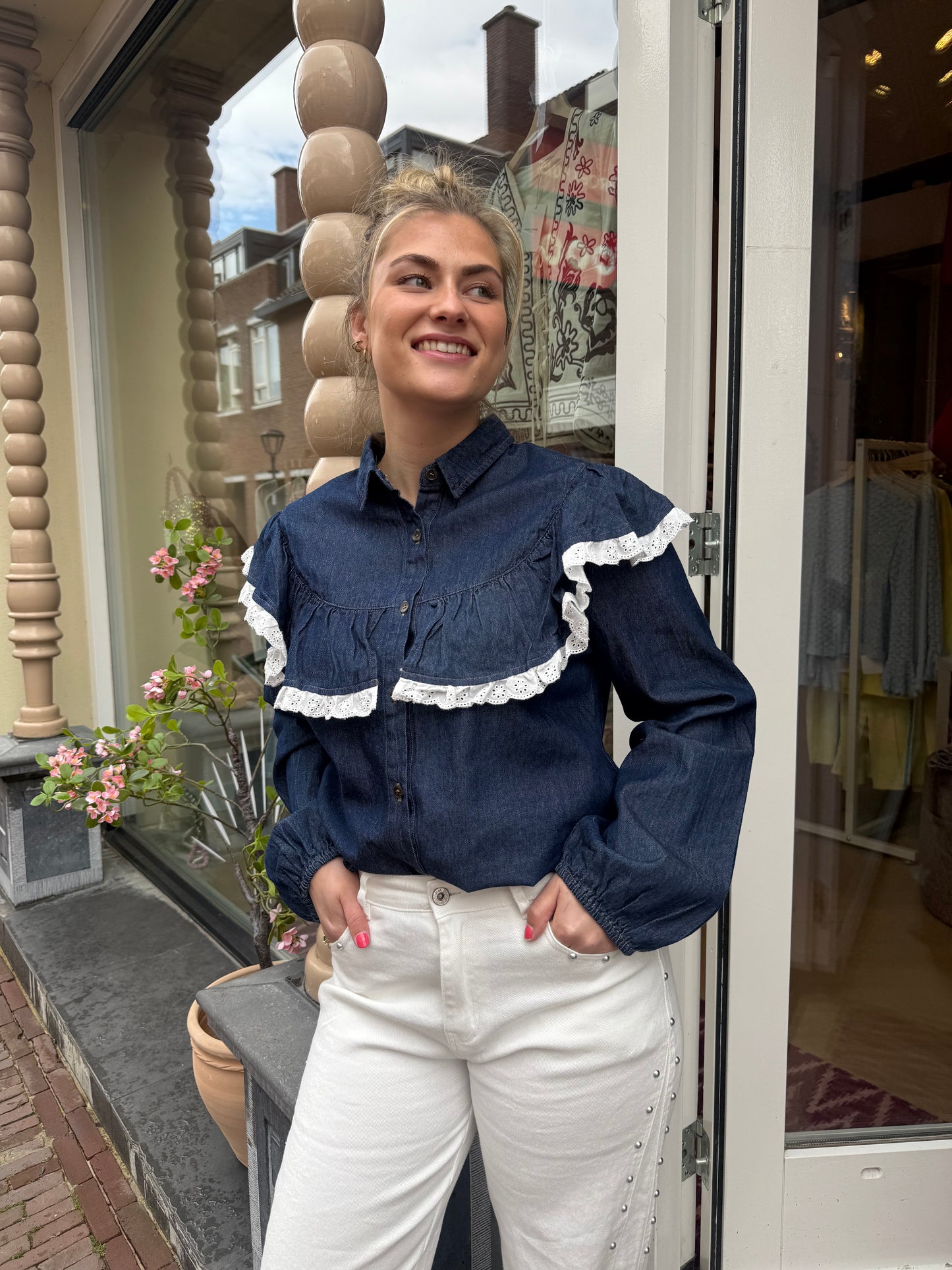 Blouse Soof Denim Kant
