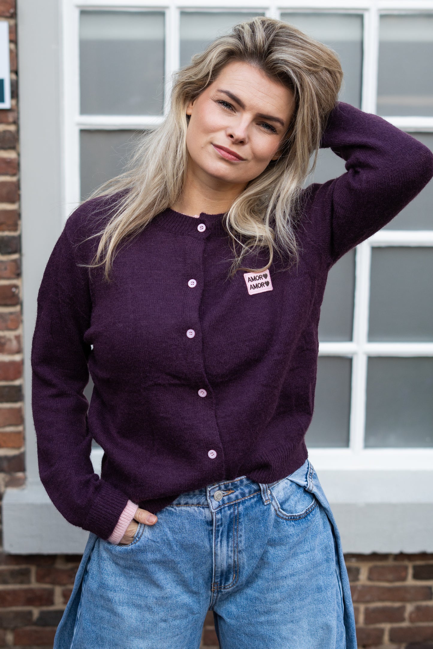 Vest Amor Amor plum