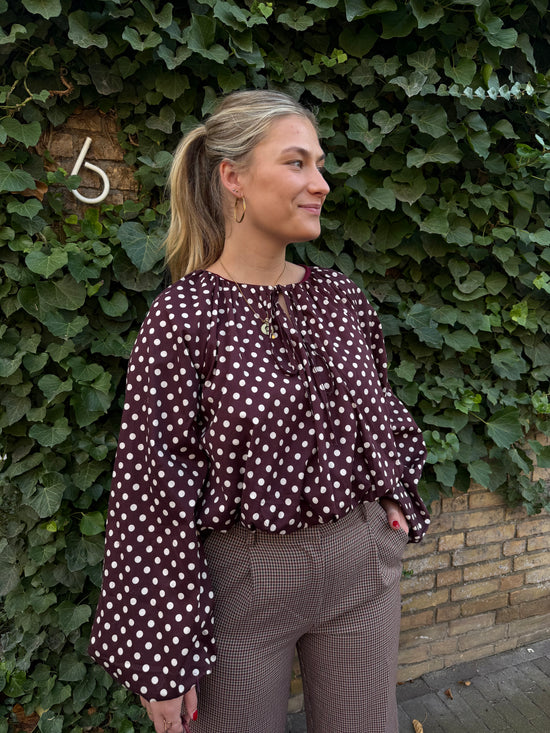 Blouse Froukje Bordeaux Stip