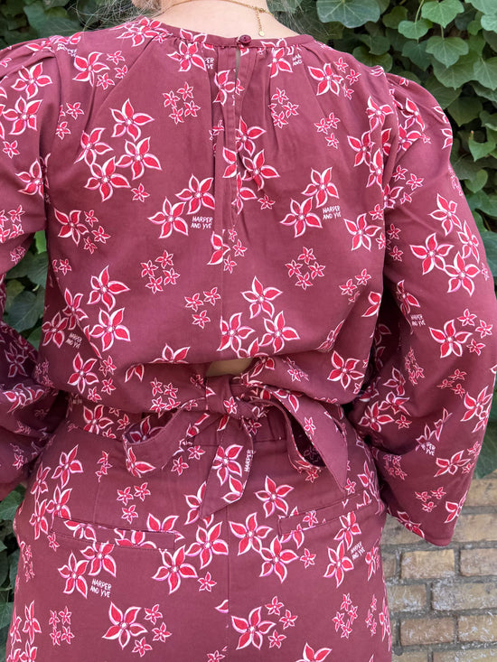 Harper & Yve Blouse Dolly Pinkstar Wine Berry
