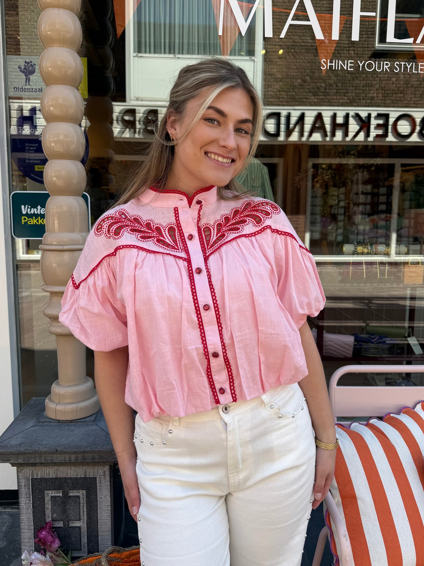 Blouse Maan Rood Roze