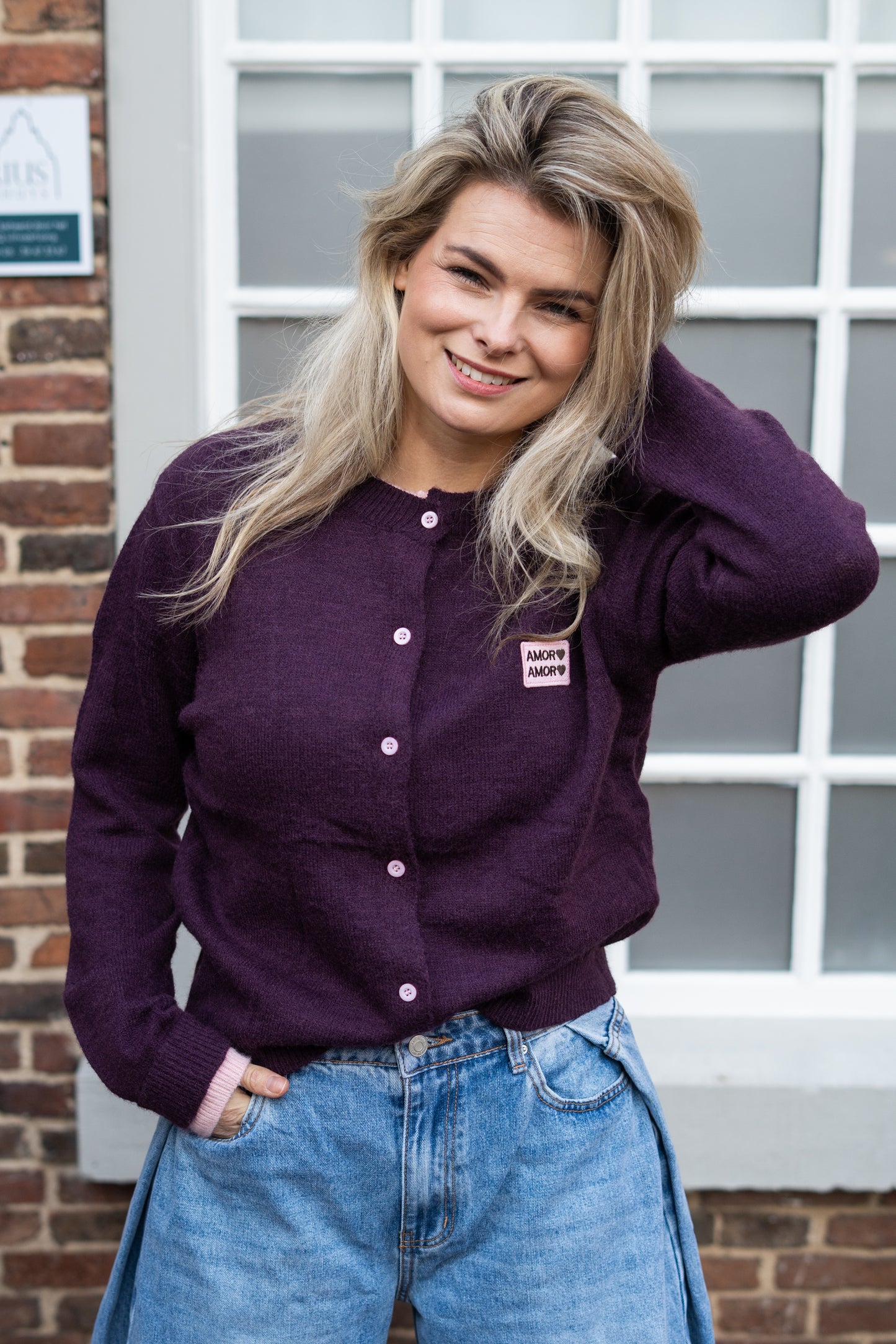Vest Amor Amor plum