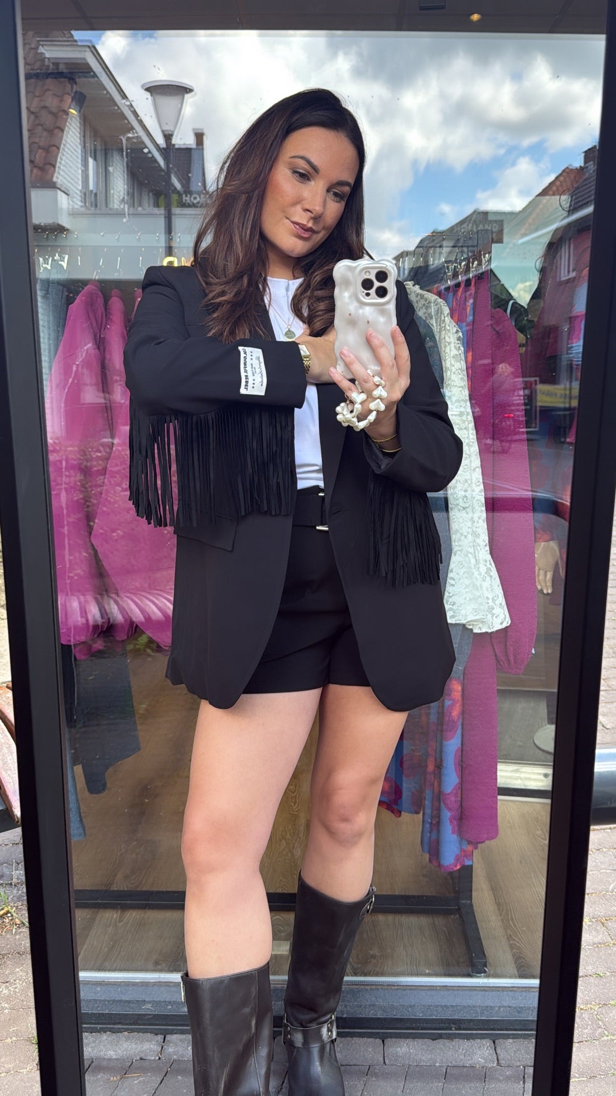 Colourful Rebel Jesra Fringe Blazer