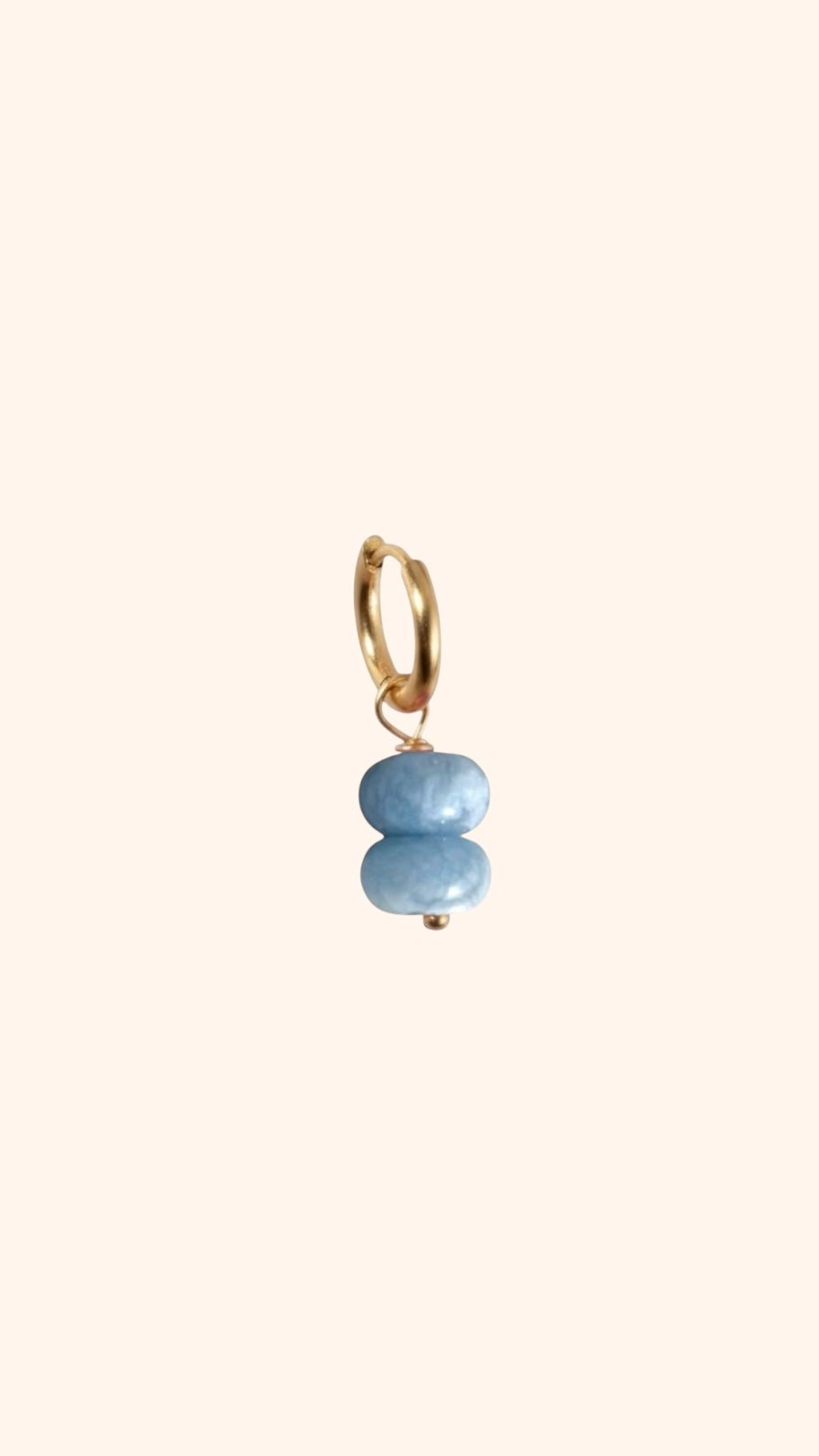 Single Earring Ocean Blue - Studio Frenchie X Milou Pasman