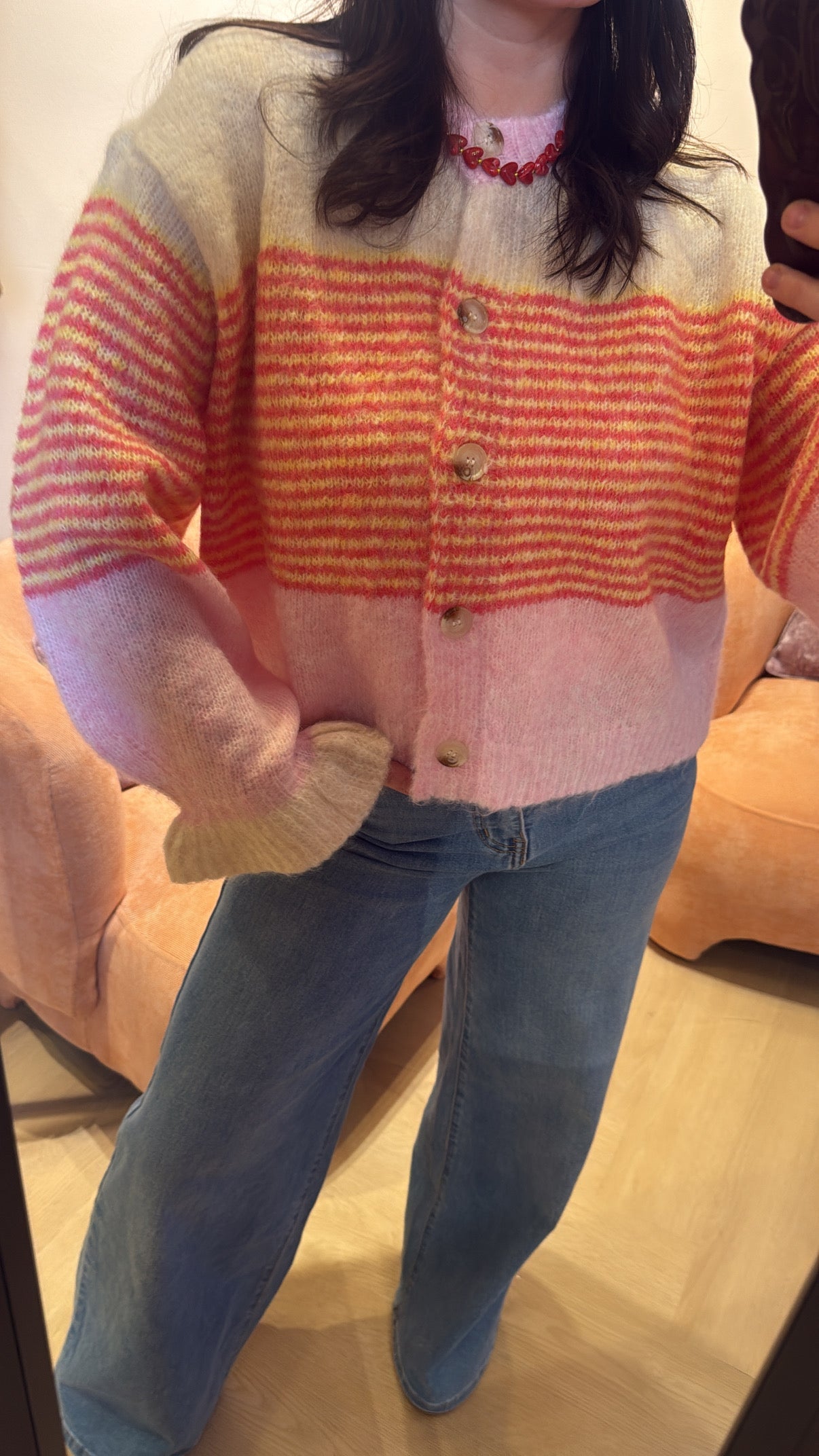 Vest Amber Roze Geel