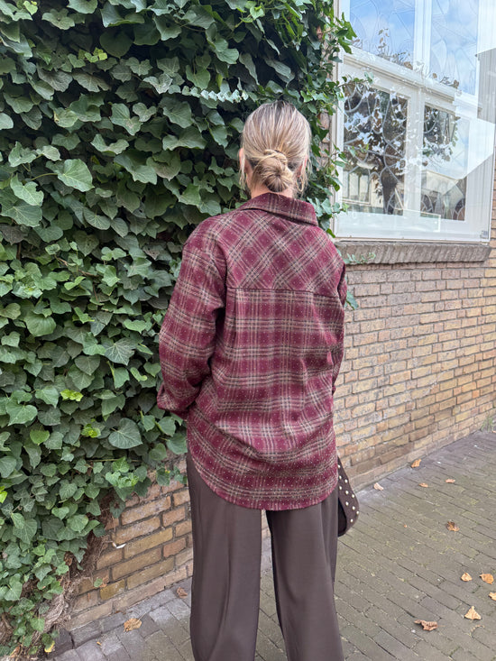 Blouse Tina Bordeaux Stripe