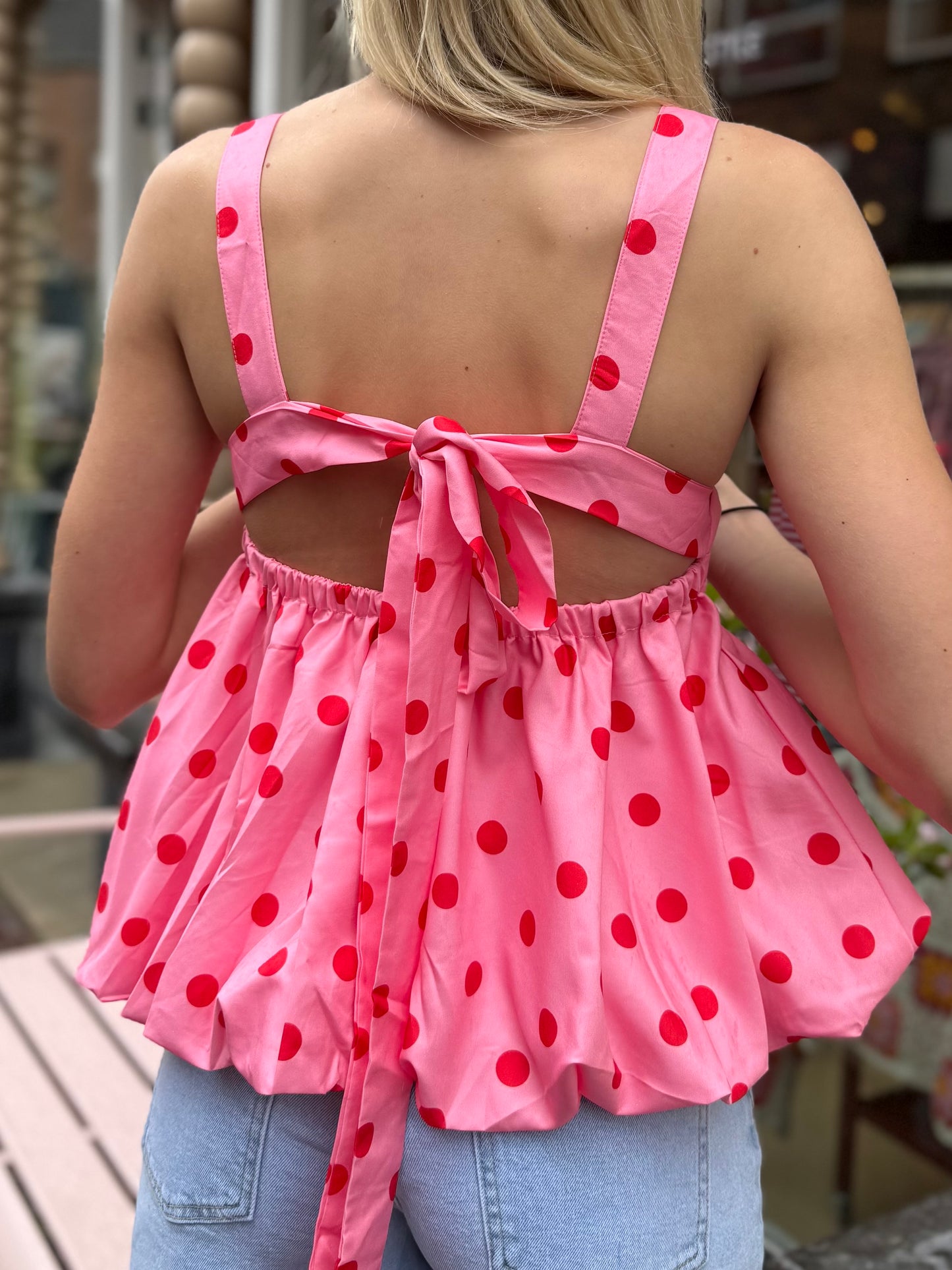 Top Jaimely Dots Roze