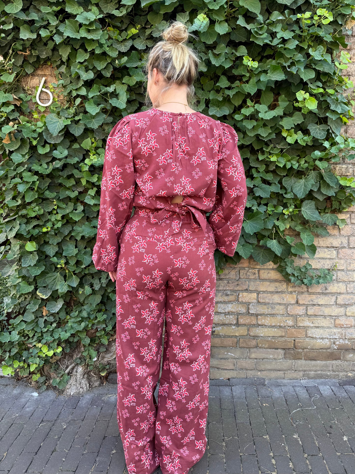 Harper & Yve Pants Holly Pinkstar Wine Berry