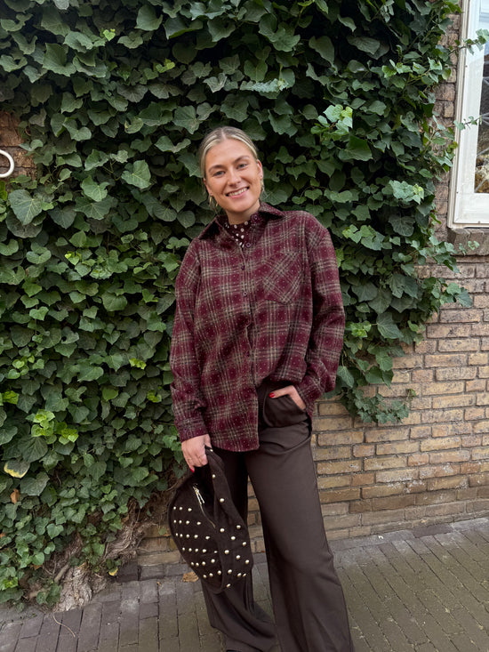 Blouse Tina Bordeaux Stripe