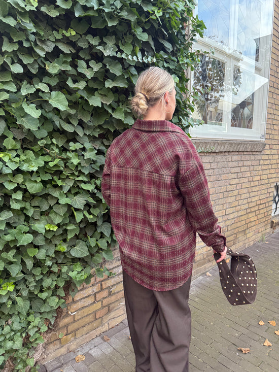 Blouse Tina Bordeaux Stripe