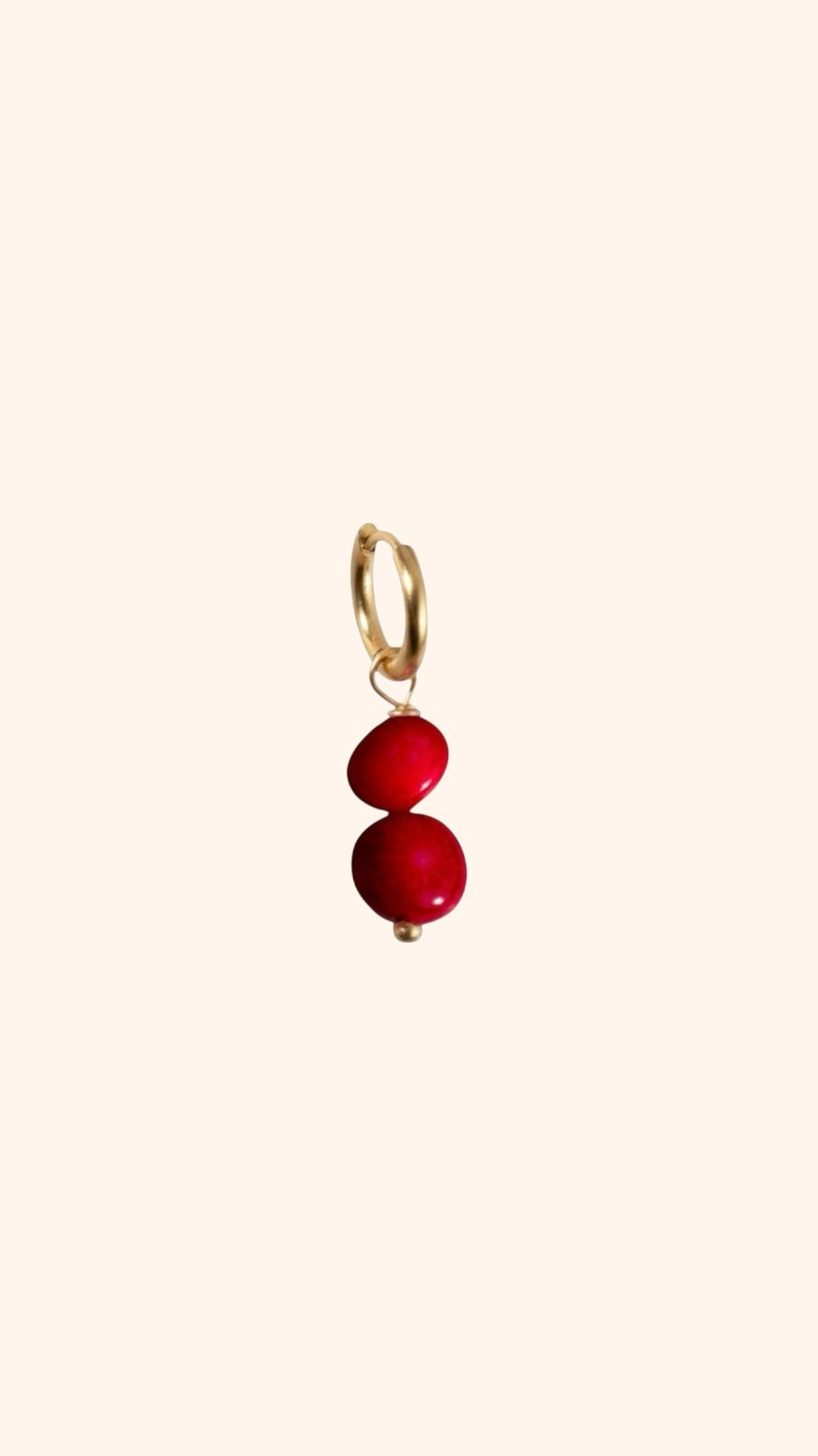Single Earring Pomegranate - Studio Frenchie X Milou Pasman