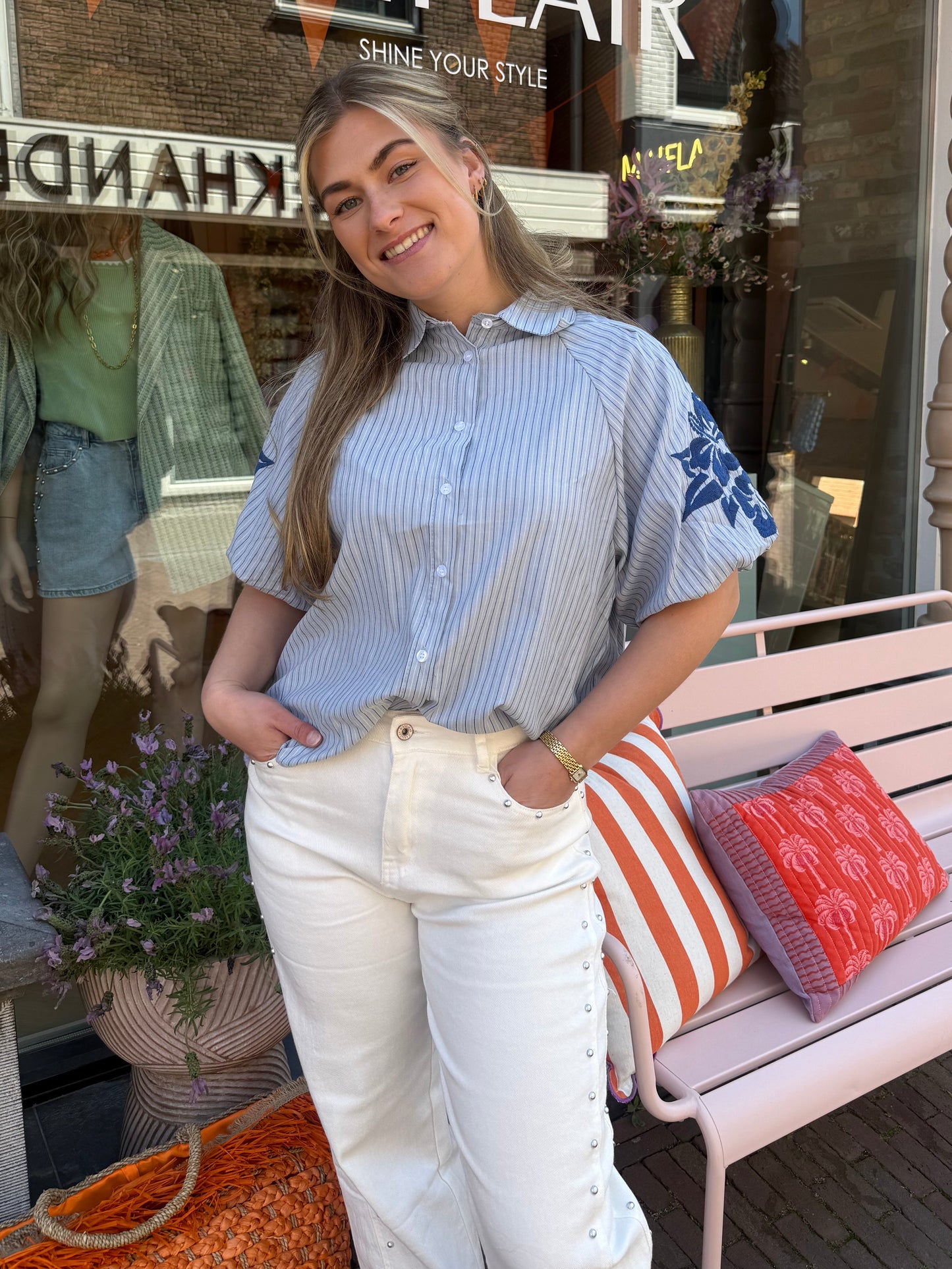 Blouse Tanja Blauw