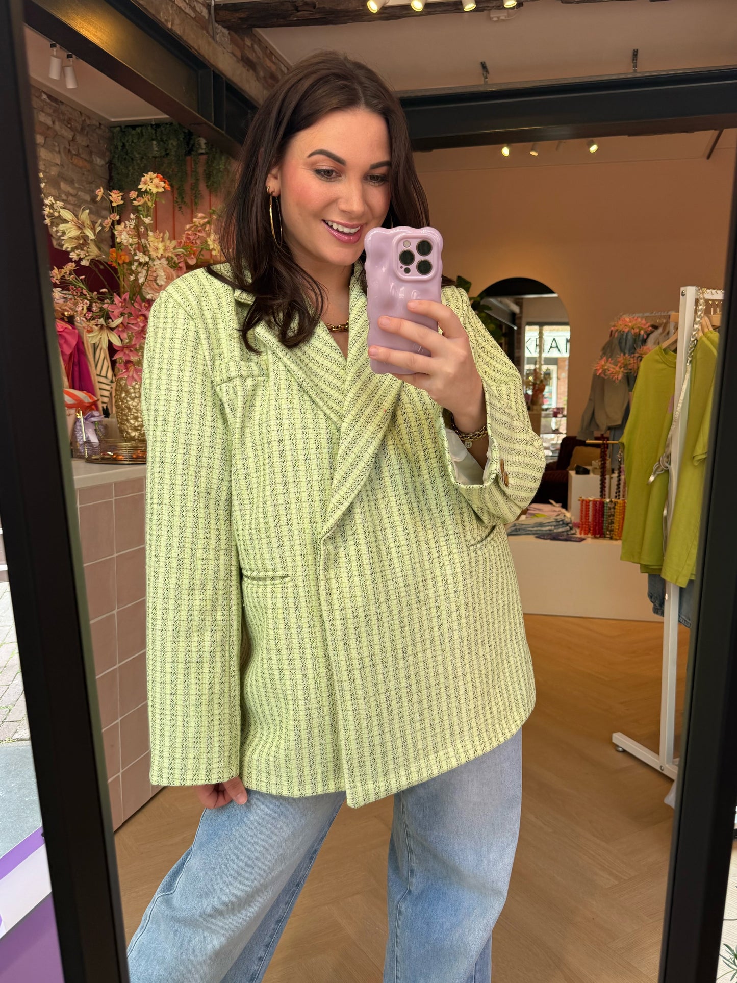 Groene Blazer Marlon