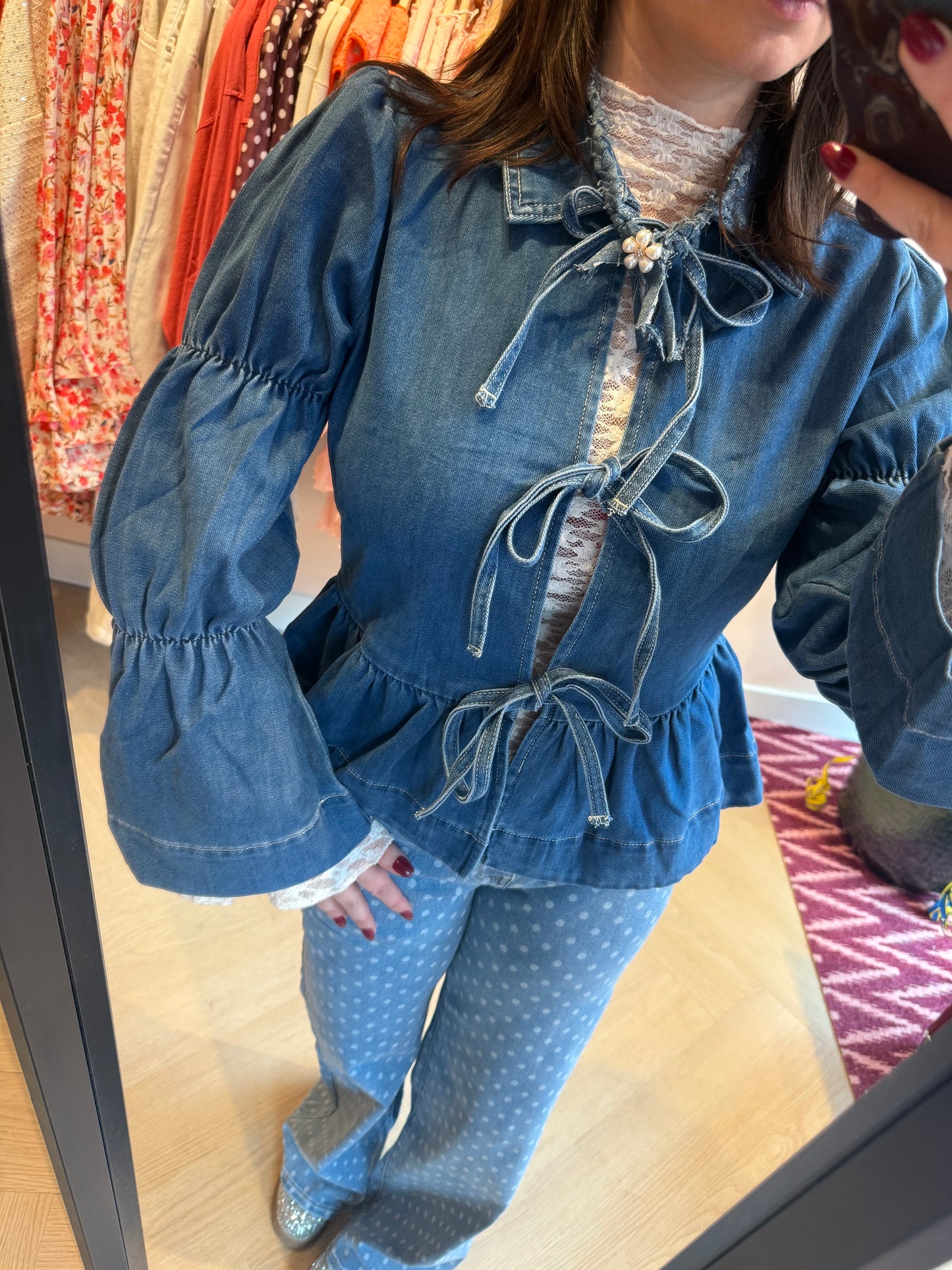 Blouse Chloe Denim Strik