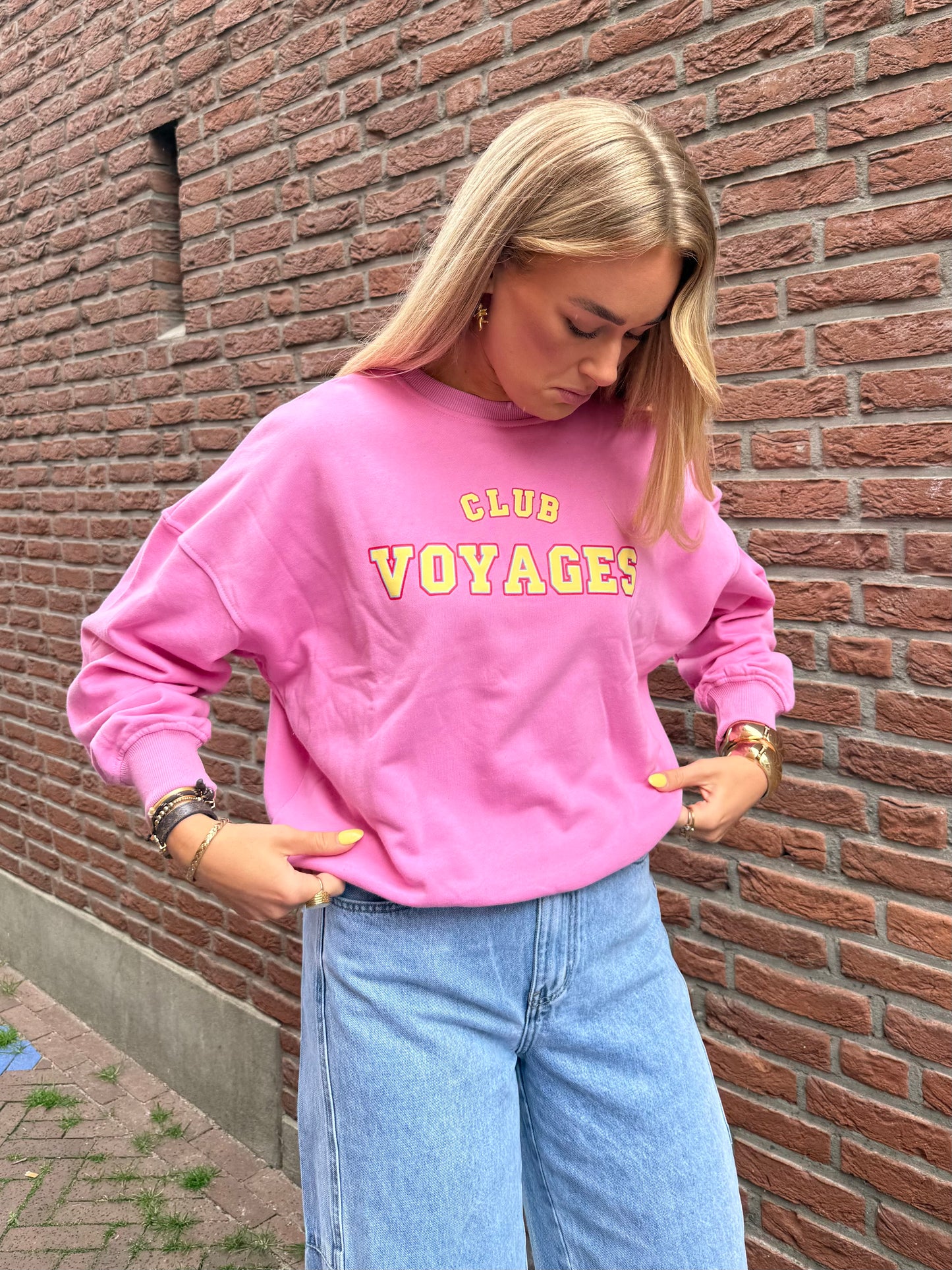 Sweater Club Voyage Roze