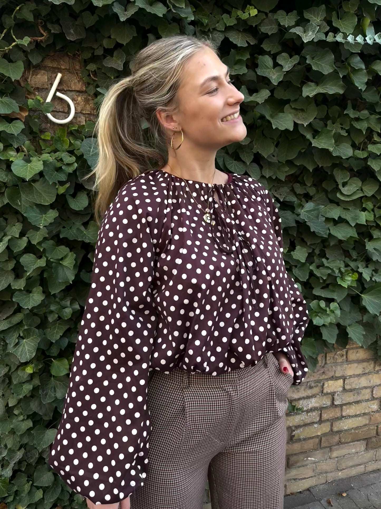 Blouse Froukje Bordeaux Stip