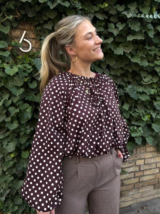 Blouse Froukje Bordeaux Stip
