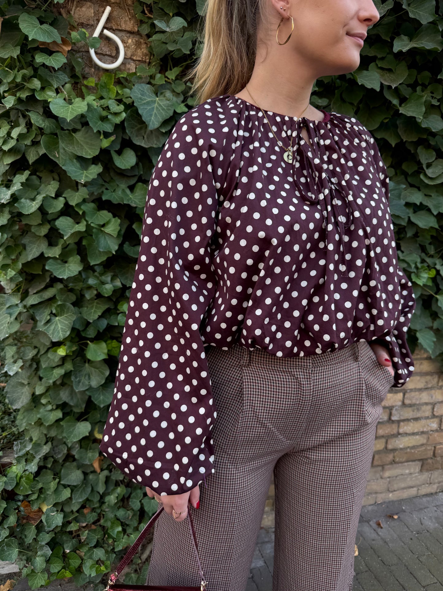 Blouse Froukje Bordeaux Stip