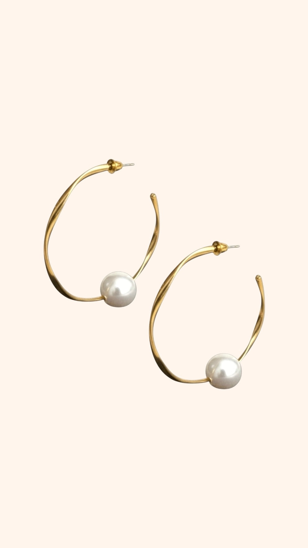 Earrings Perla Hoop - Studio Frenchie X Milou Pasman