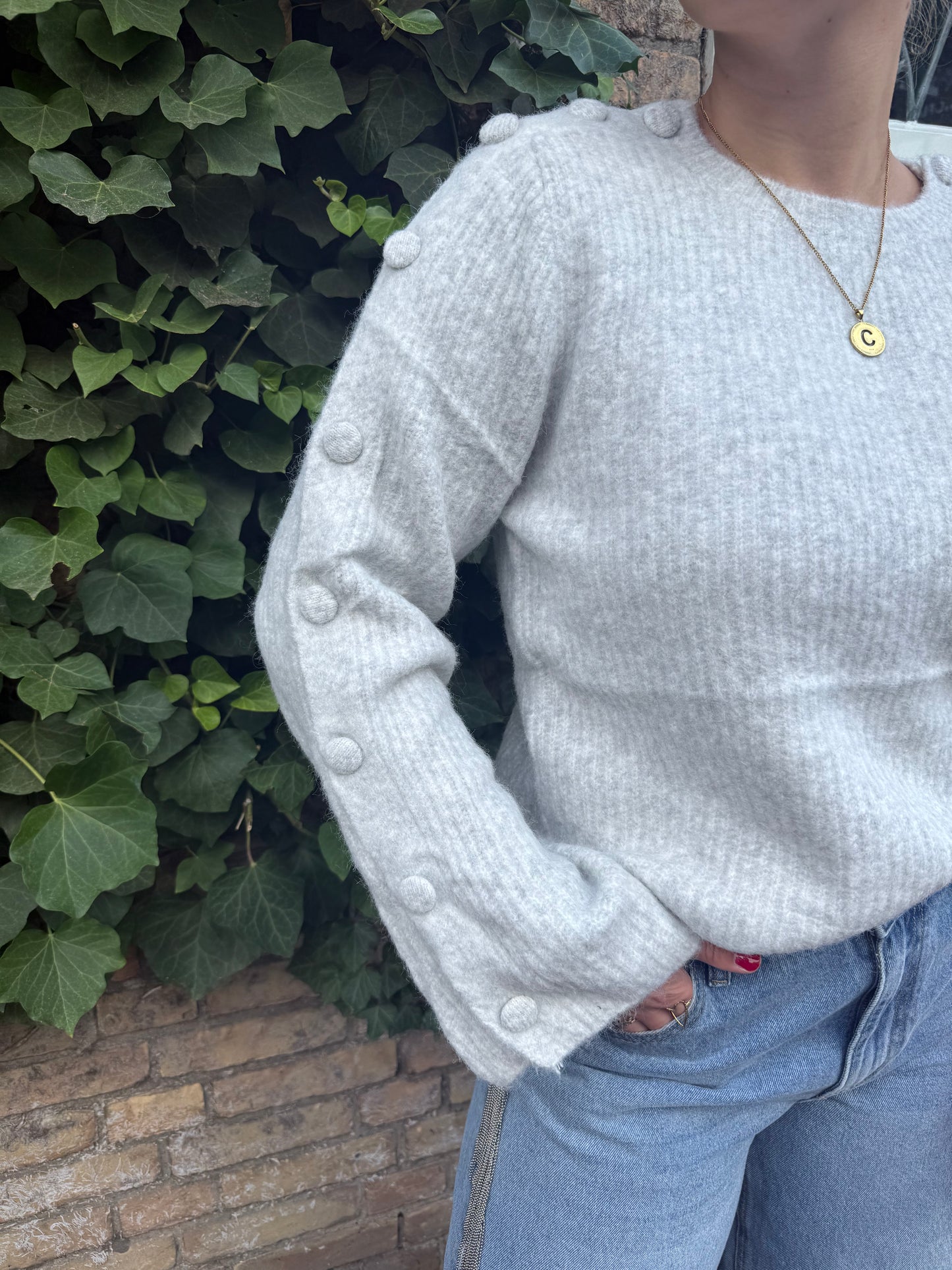 Trui Chrissy Licht Grijs