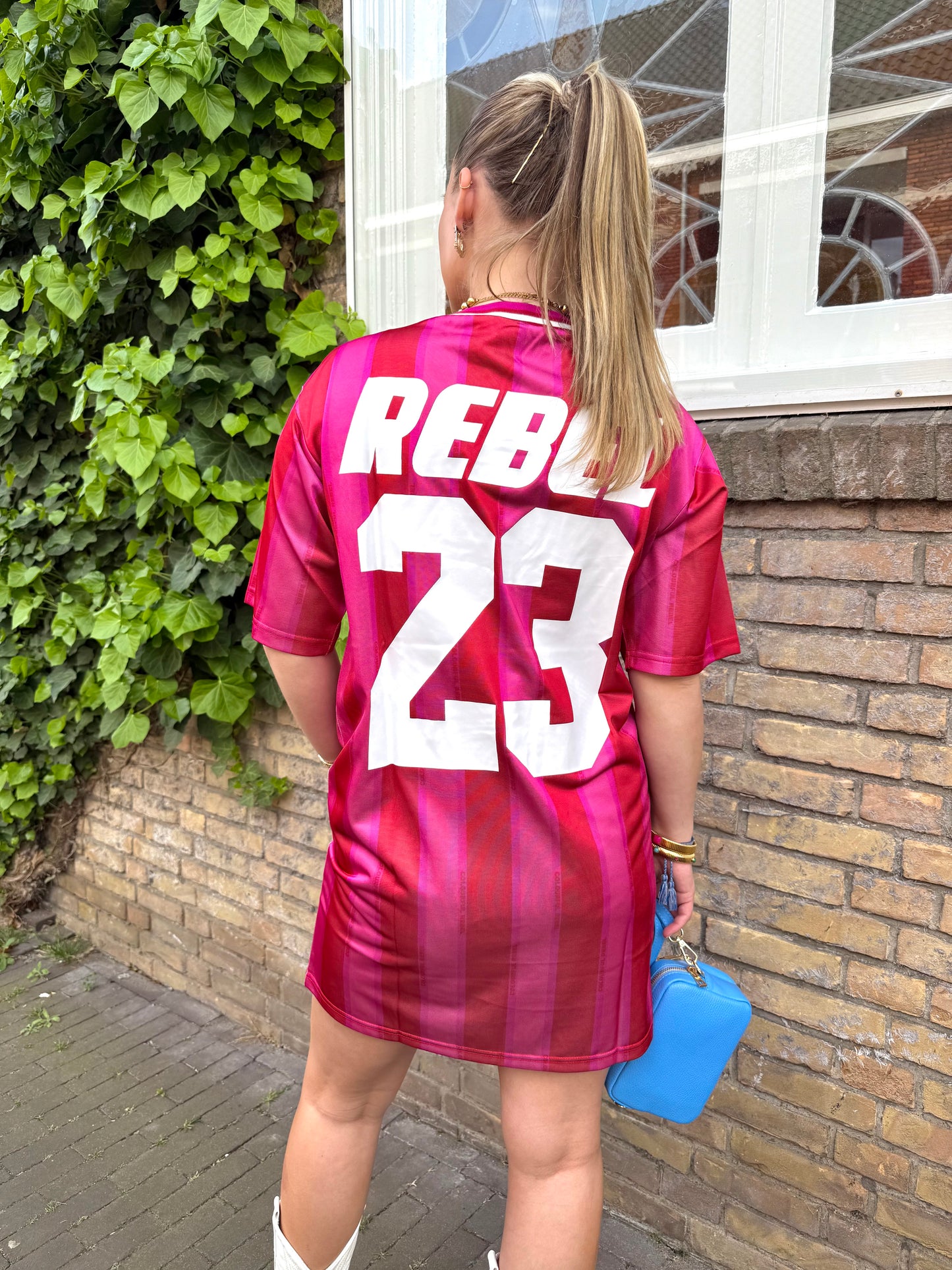 Colourful Rebel Taylie Striped Football Tee Dress