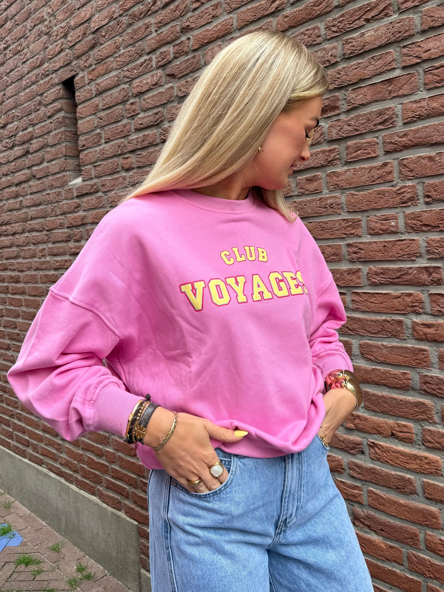 Sweater Club Voyage Roze