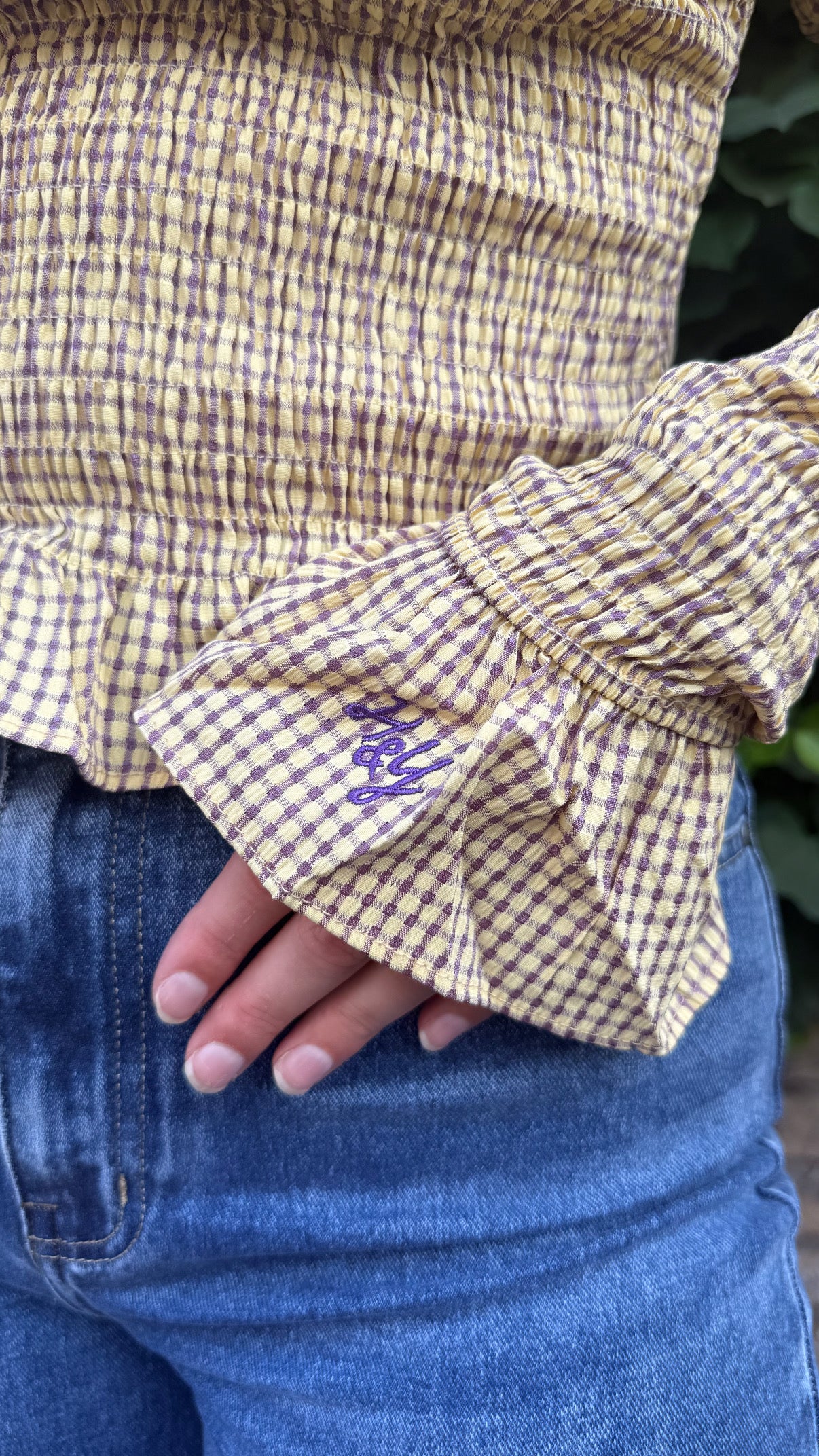 Harper & Yve Longsleeve Veerle Check Lemonade