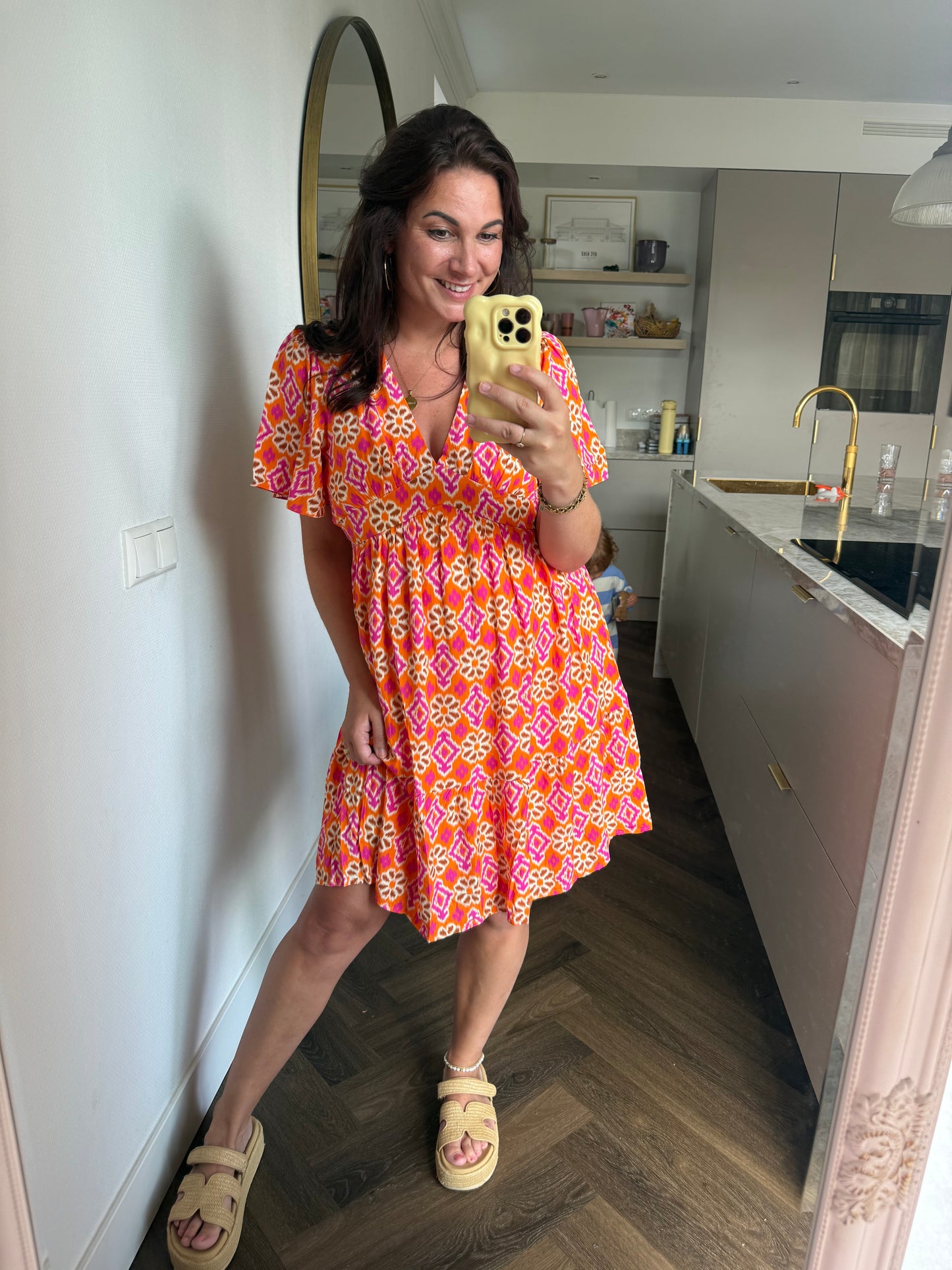 Jurk Lea Oranje
