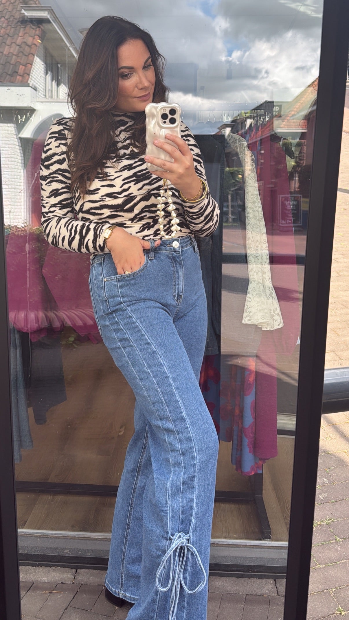 Jeans Lois Mid Blue Strik