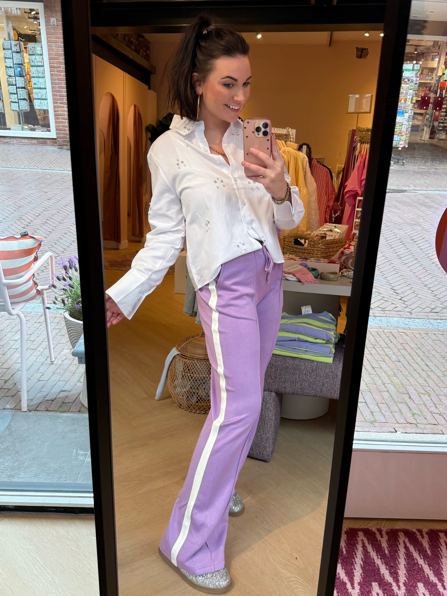 Pants Haily Purple Stripe