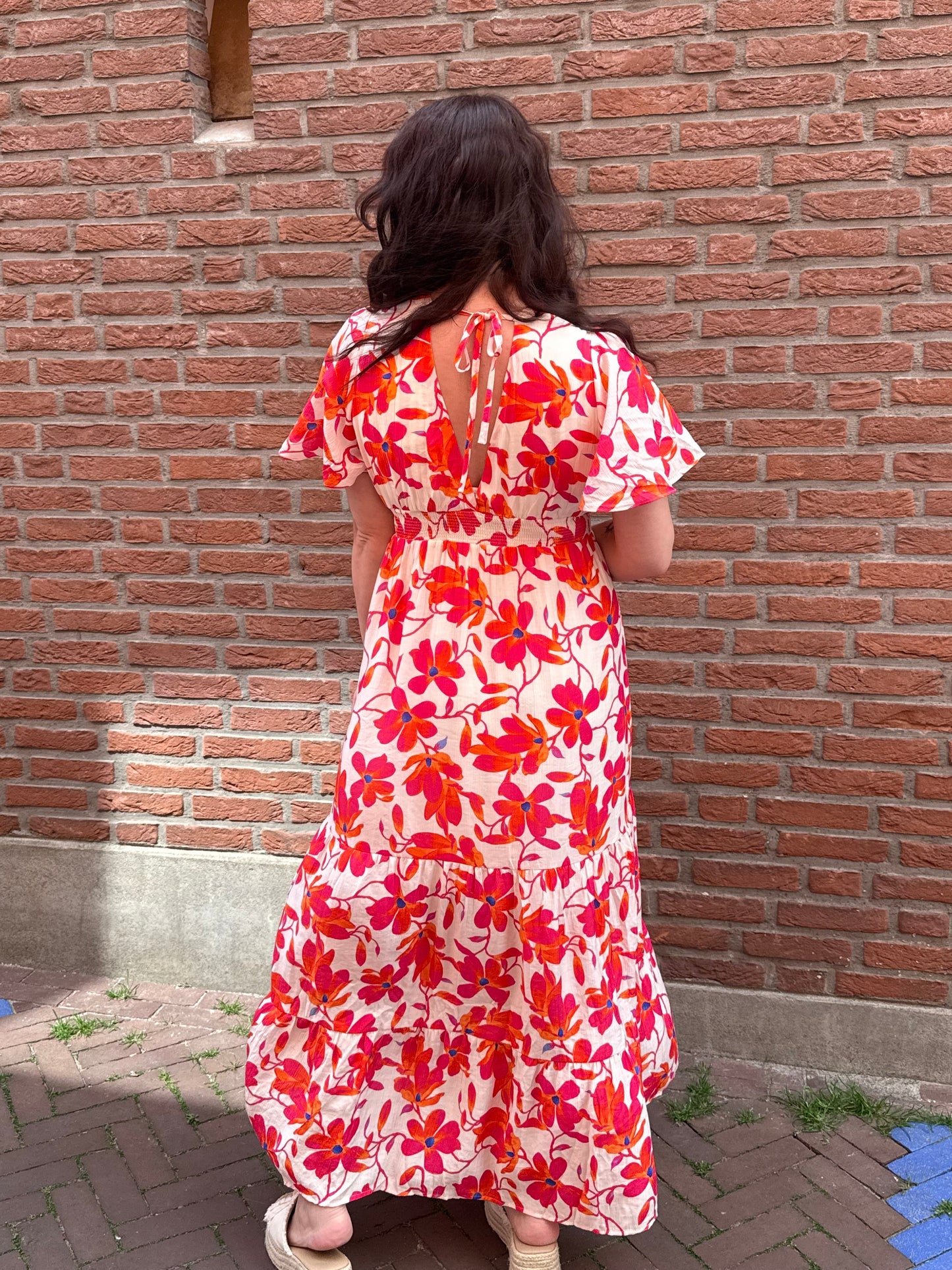 Jurk Tropical Rood
