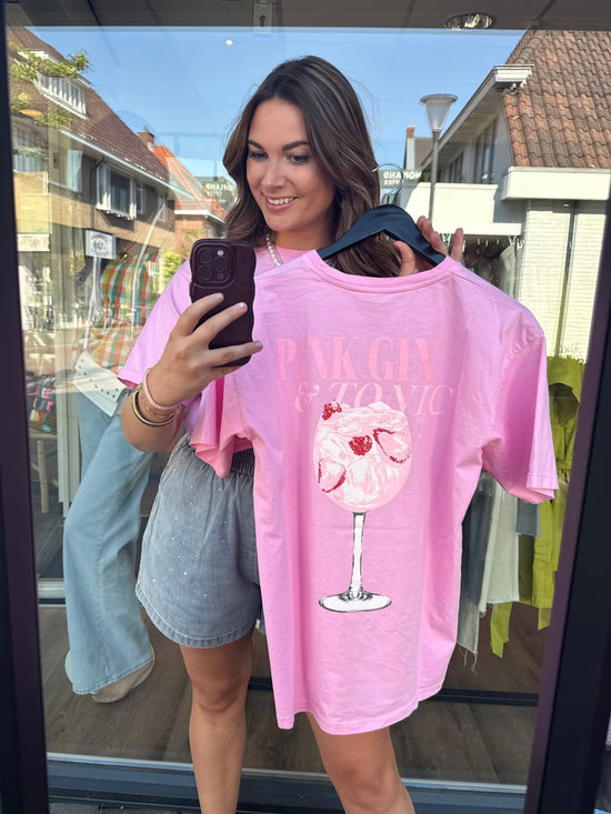 T-shirt Pink Gin Pink